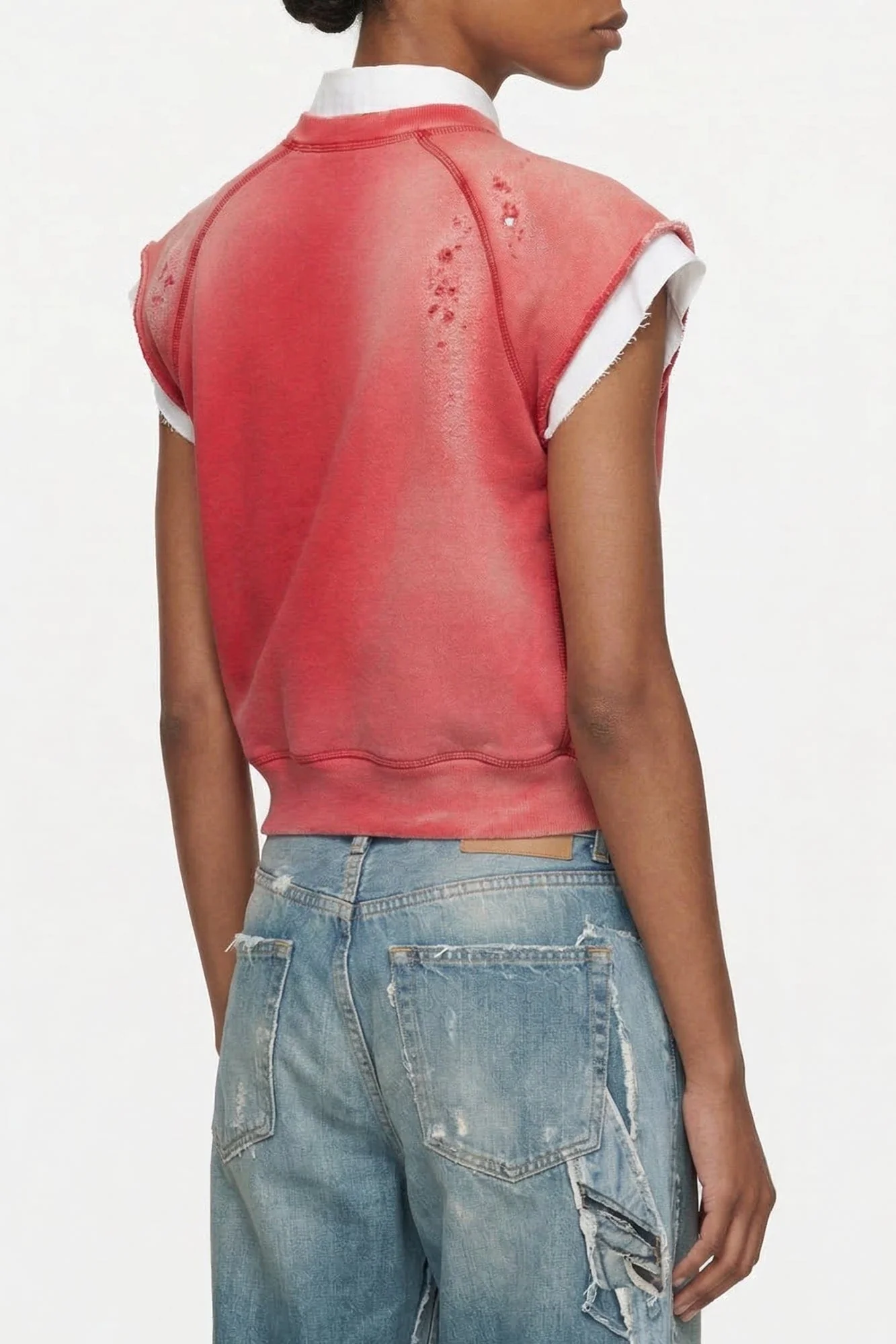 Acne Studios Graphic Sweater Vest in Red - Image 3