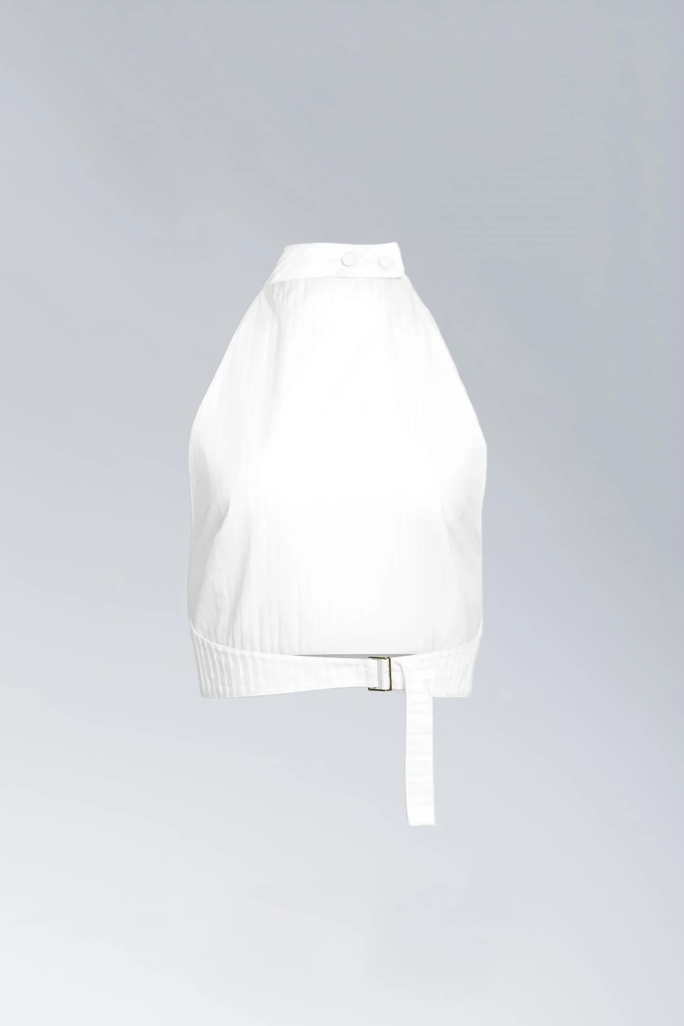 Alaïa Plastron Top in White - Image 2