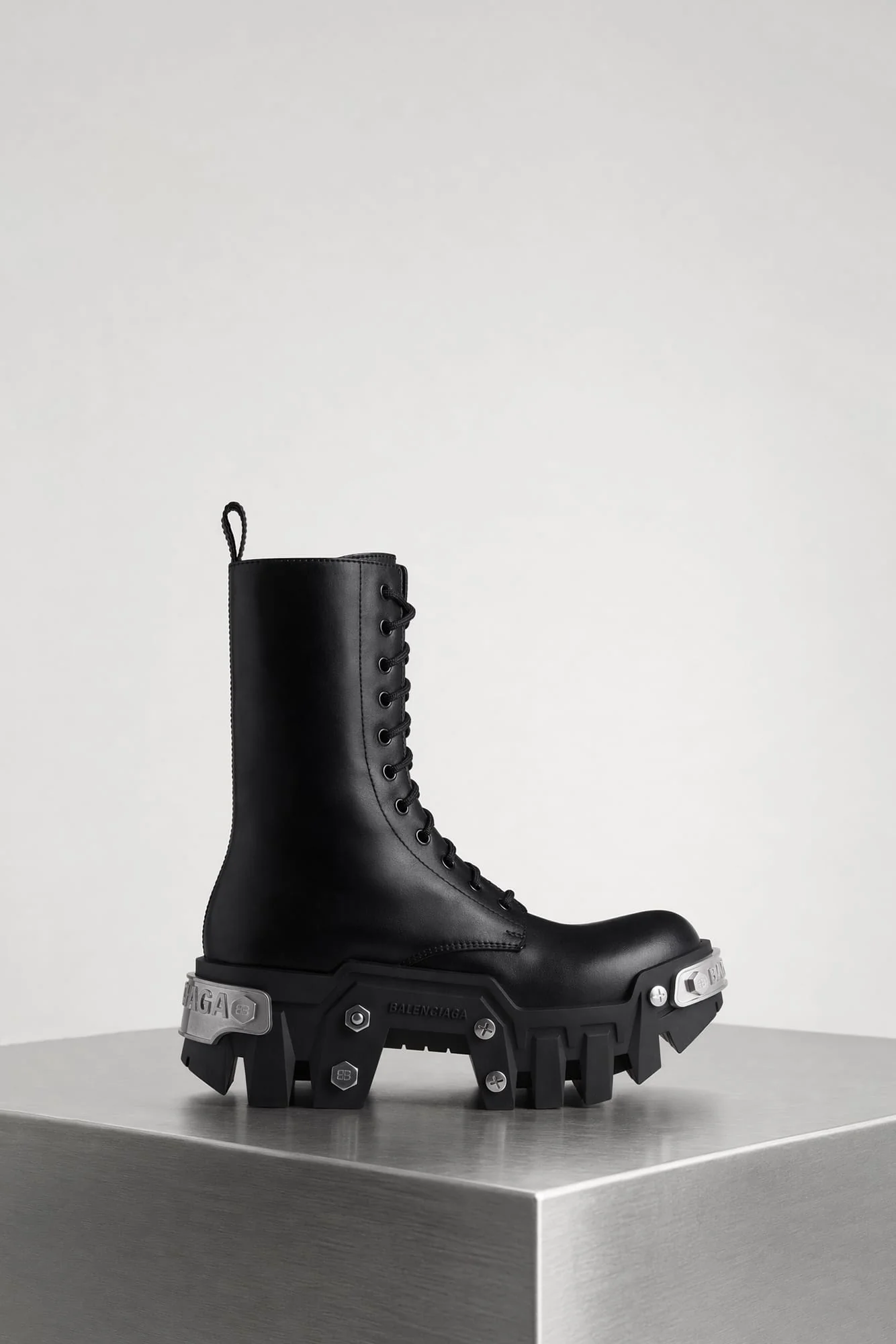 Balenciaga Bulldozer Lace Bootie