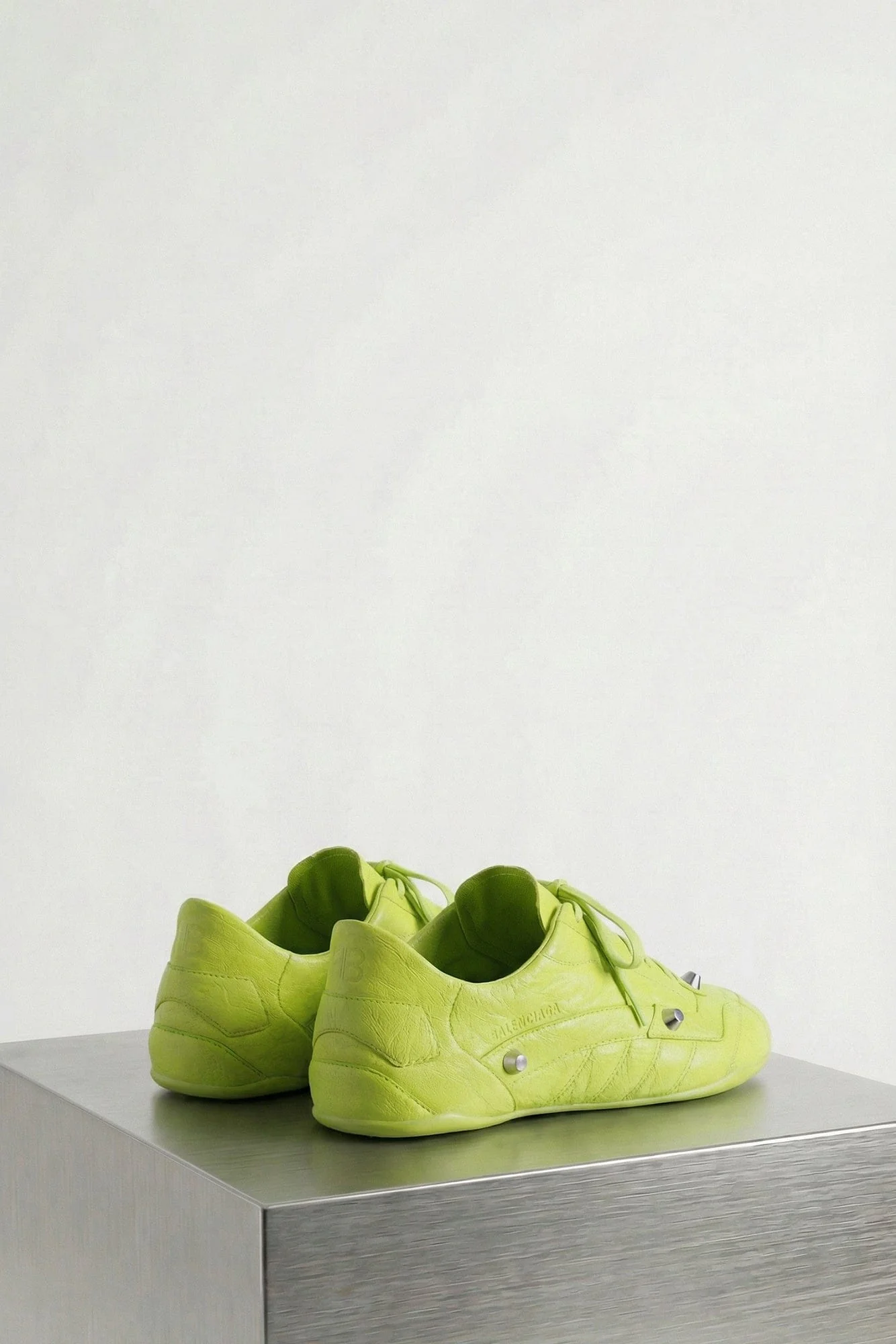 Balenciaga City Sneaker in Granny Green and Silver SS26 - Image 3