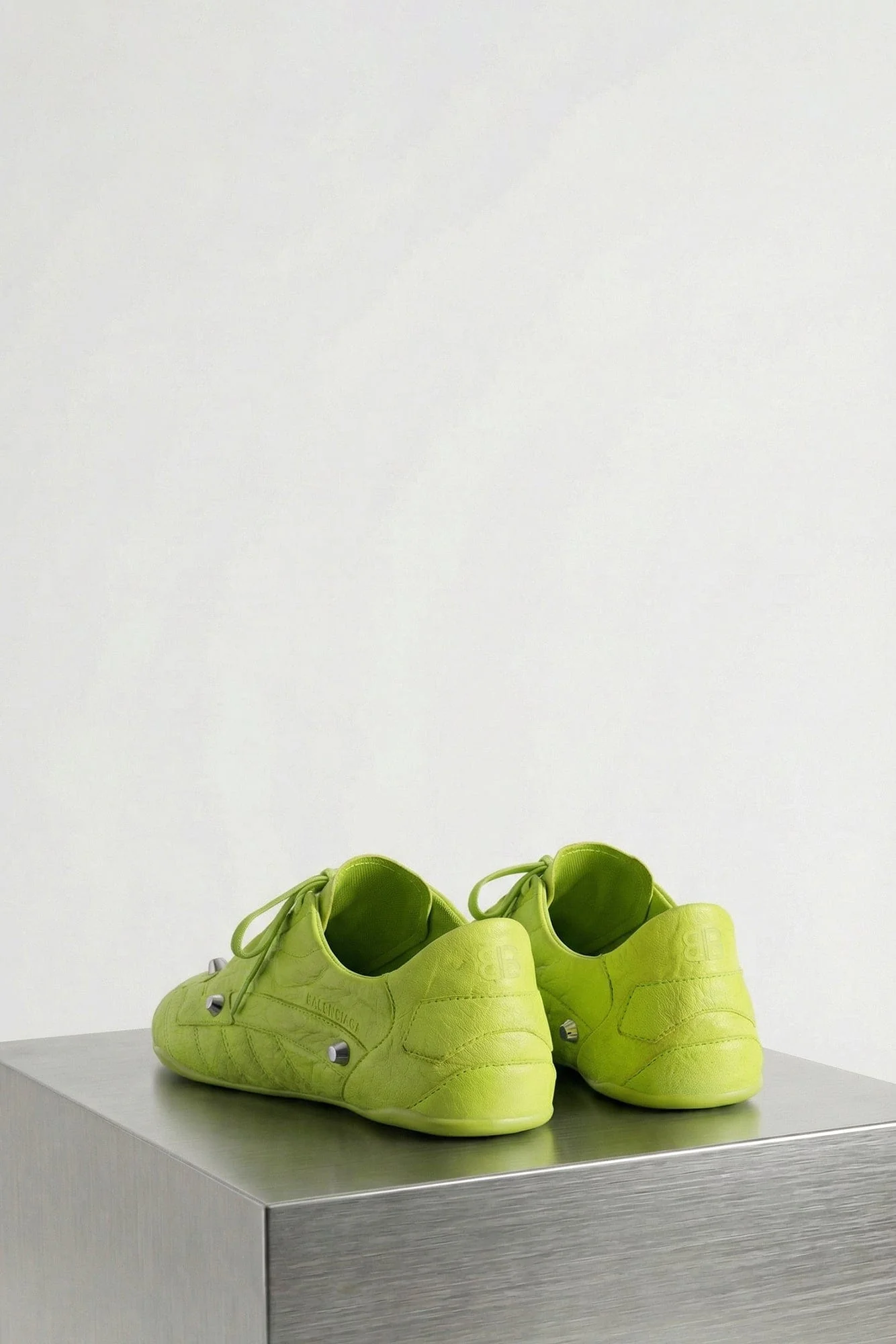 Balenciaga City Sneaker in Granny Green and Silver SS26 - Image 4