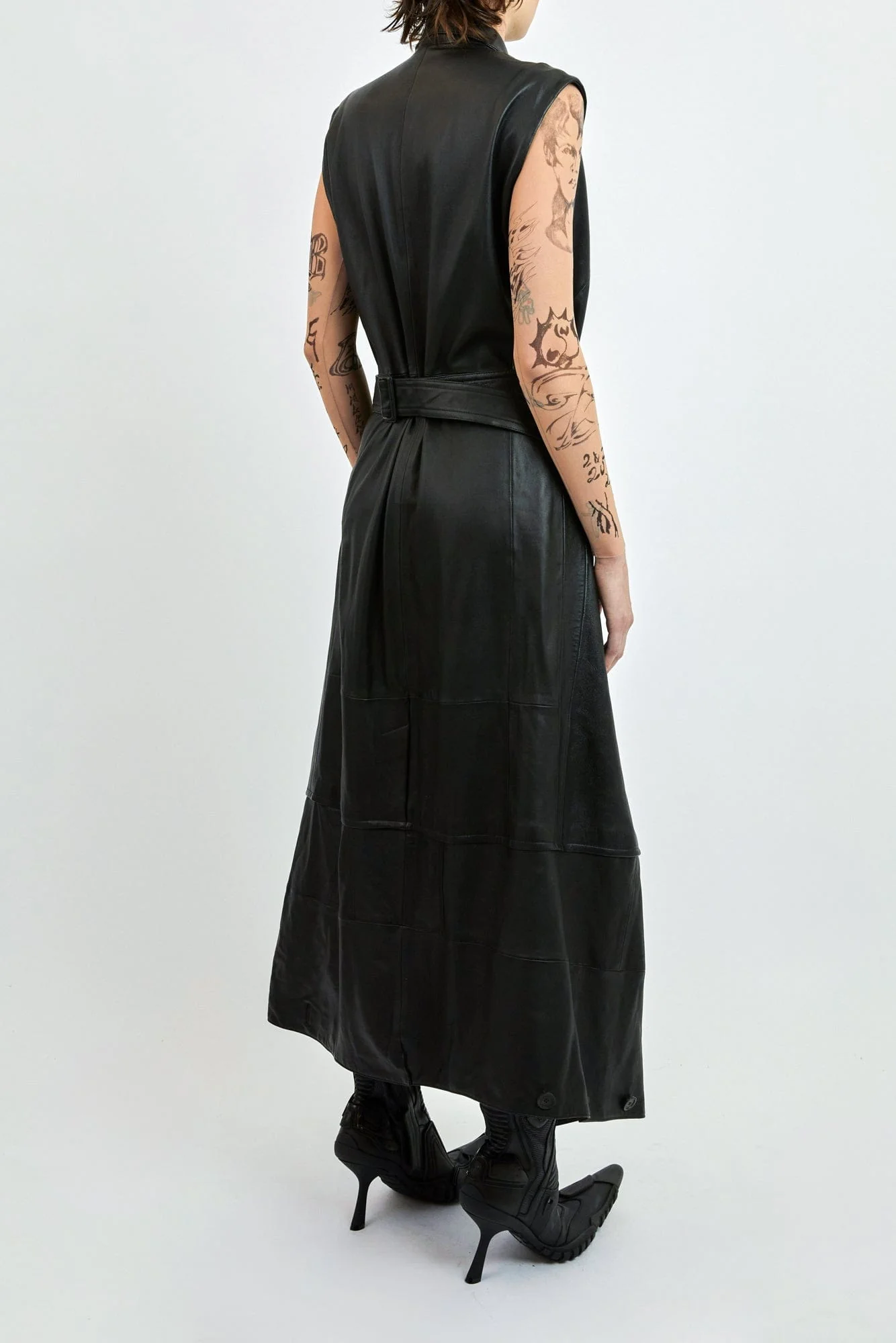Balenciaga Flatground Trench in Vintage Leather - Image 3