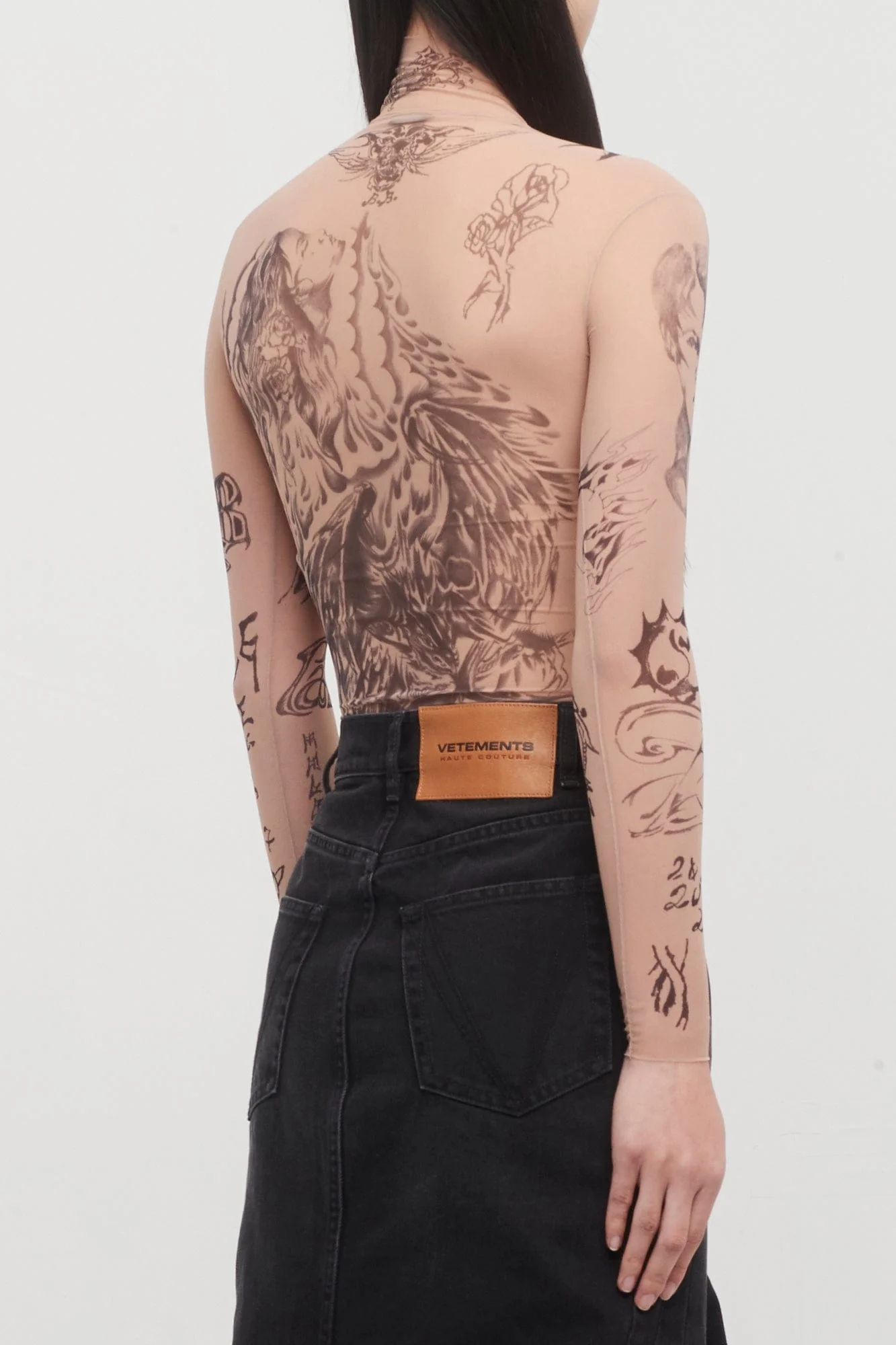 Balenciaga Tattoo Top in Light Beige - Image 3