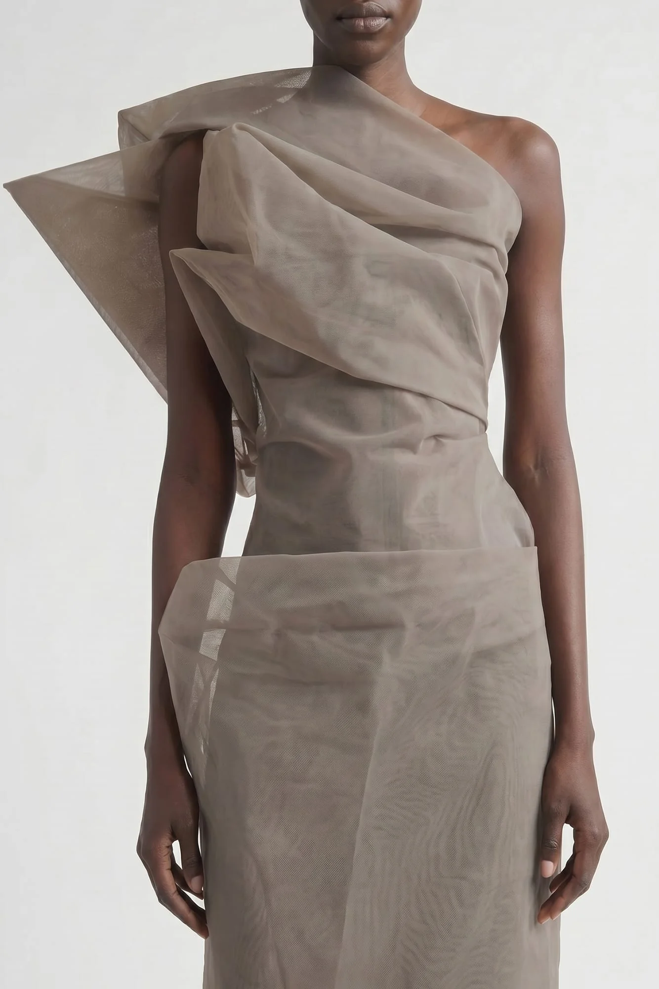 Rick Owens Claudia Bustier Top in Dust