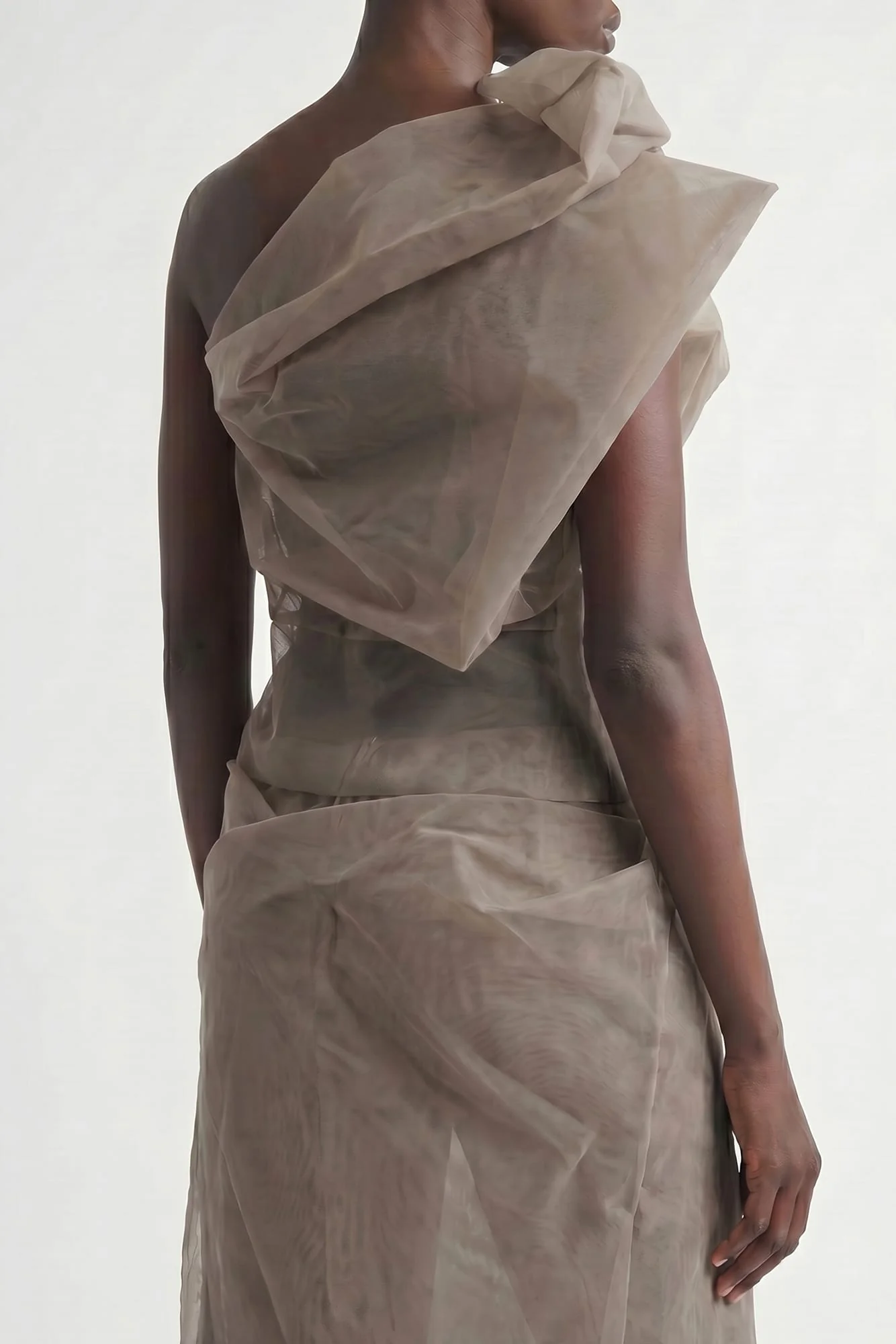 Rick Owens Claudia Bustier Top in Dust - Image 3