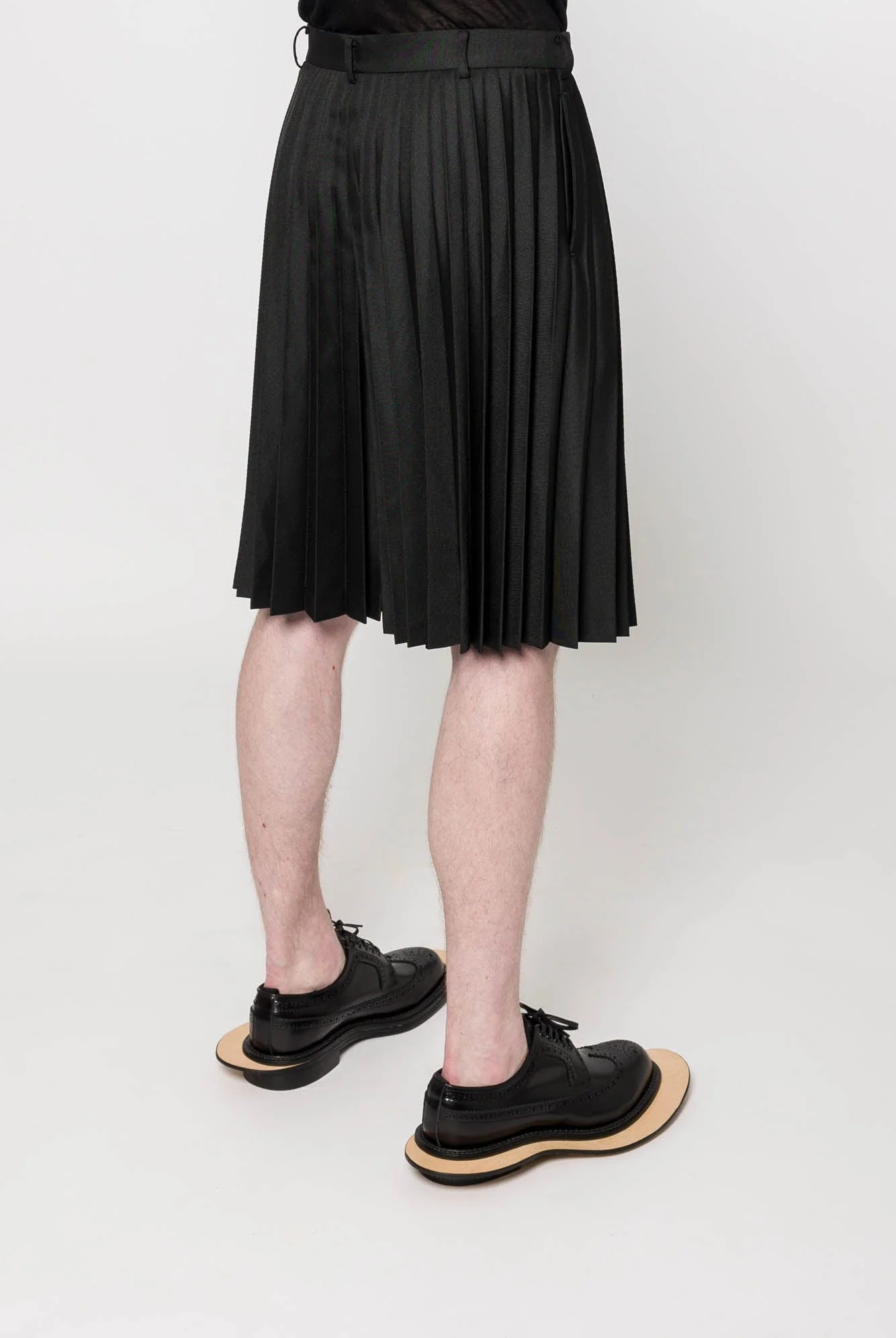 Comme des Garçons Homme Plus Pleated Gabardine Shorts - Image 3