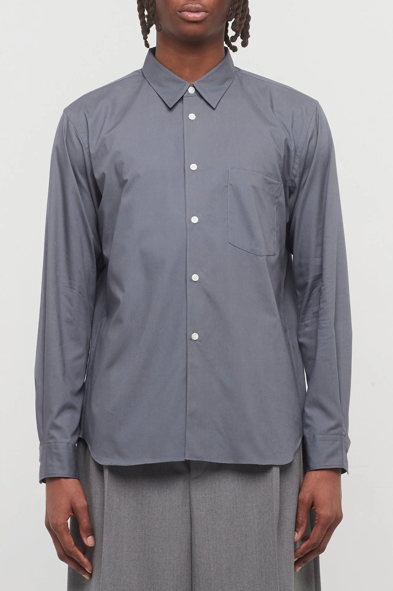 Comme Des Garçons Homme Plus Suiting Button Down in Grey