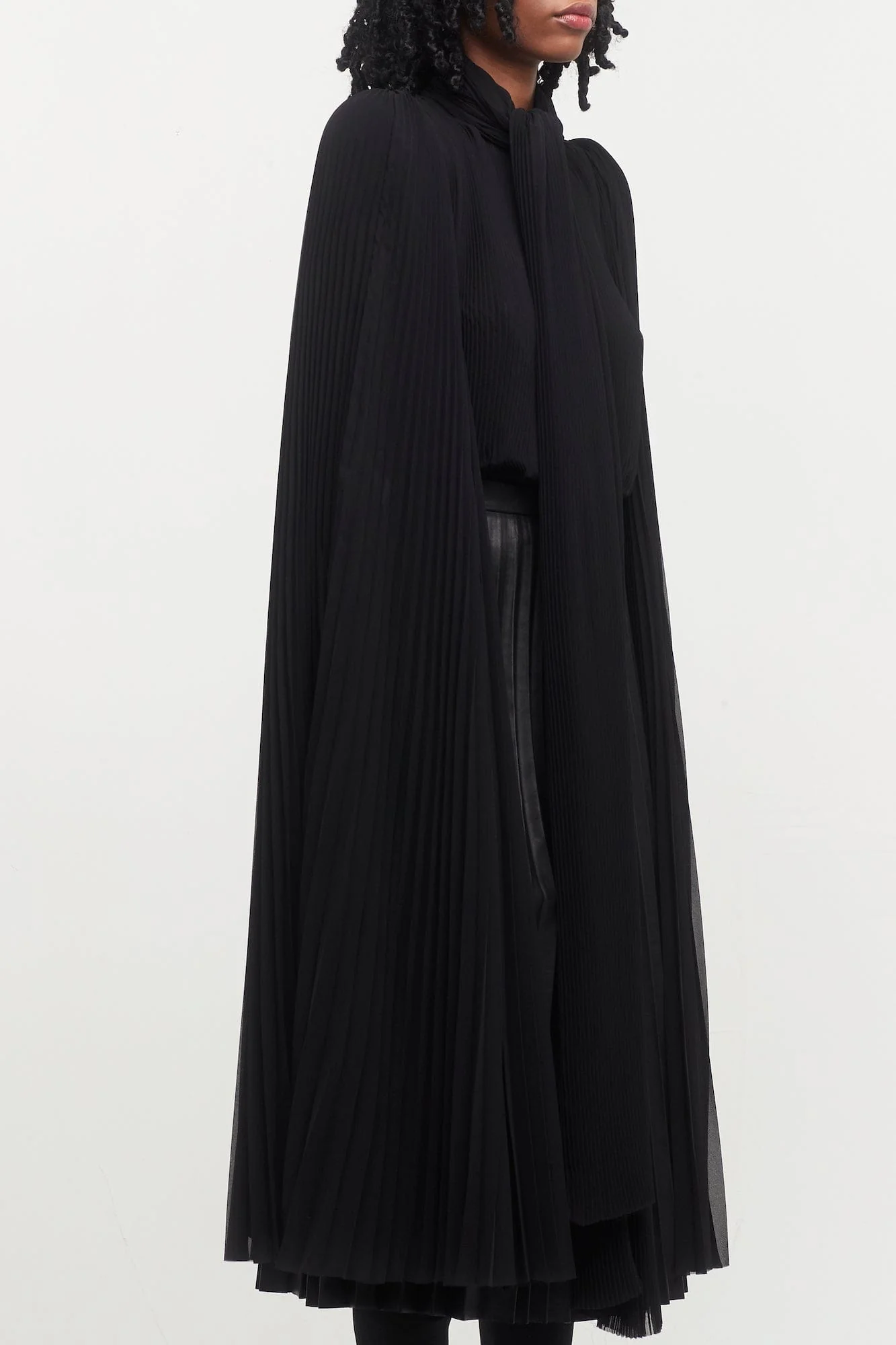 Balenciaga Scarf Pleated Blouse - Image 2