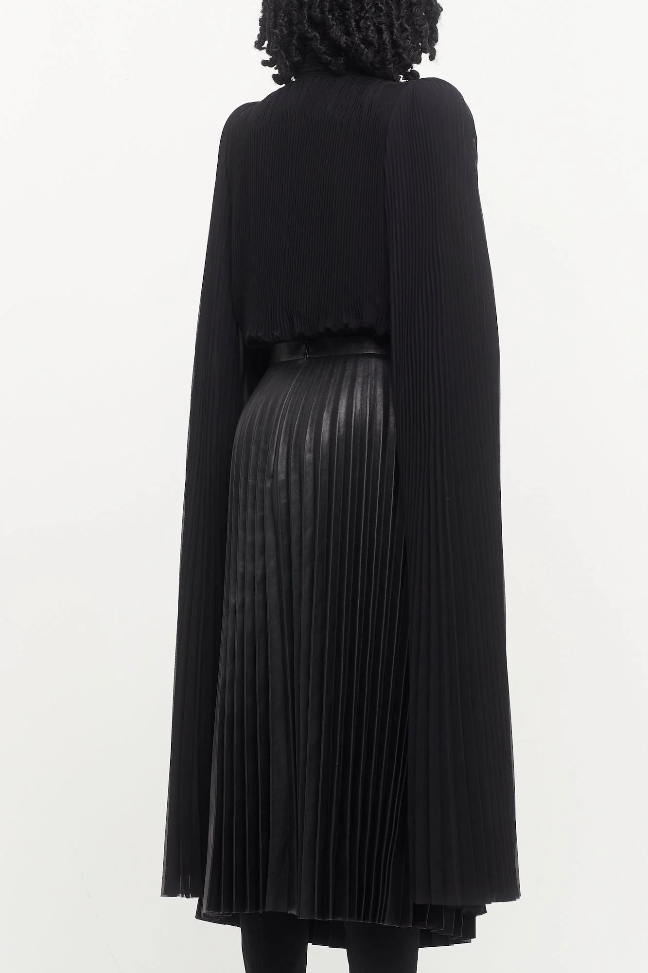 Balenciaga Scarf Pleated Blouse - Image 3