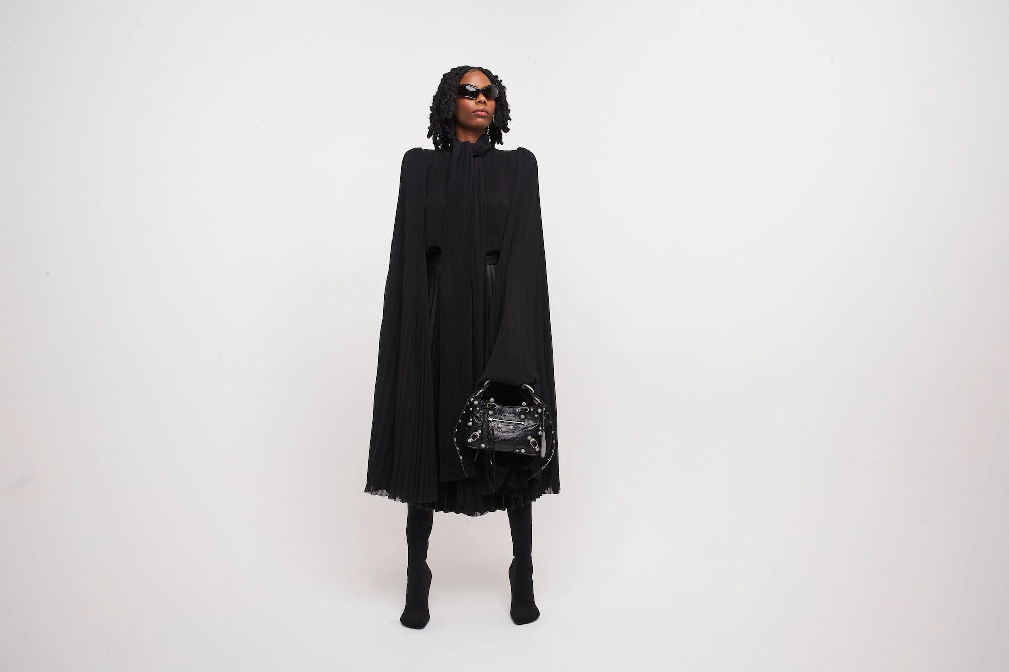 Balenciaga Scarf Pleated Blouse - Image 4