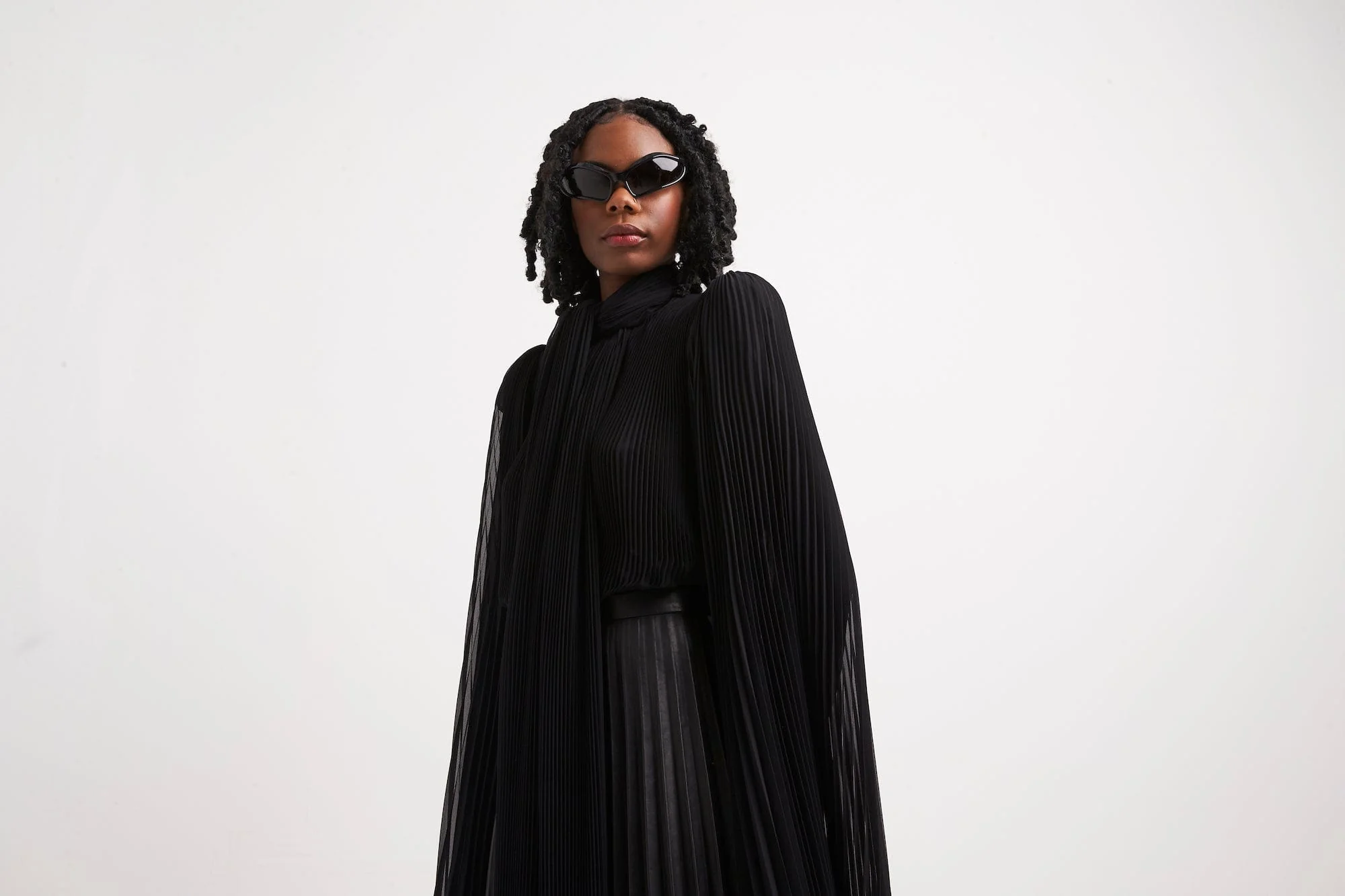 Balenciaga Scarf Pleated Blouse - Image 5
