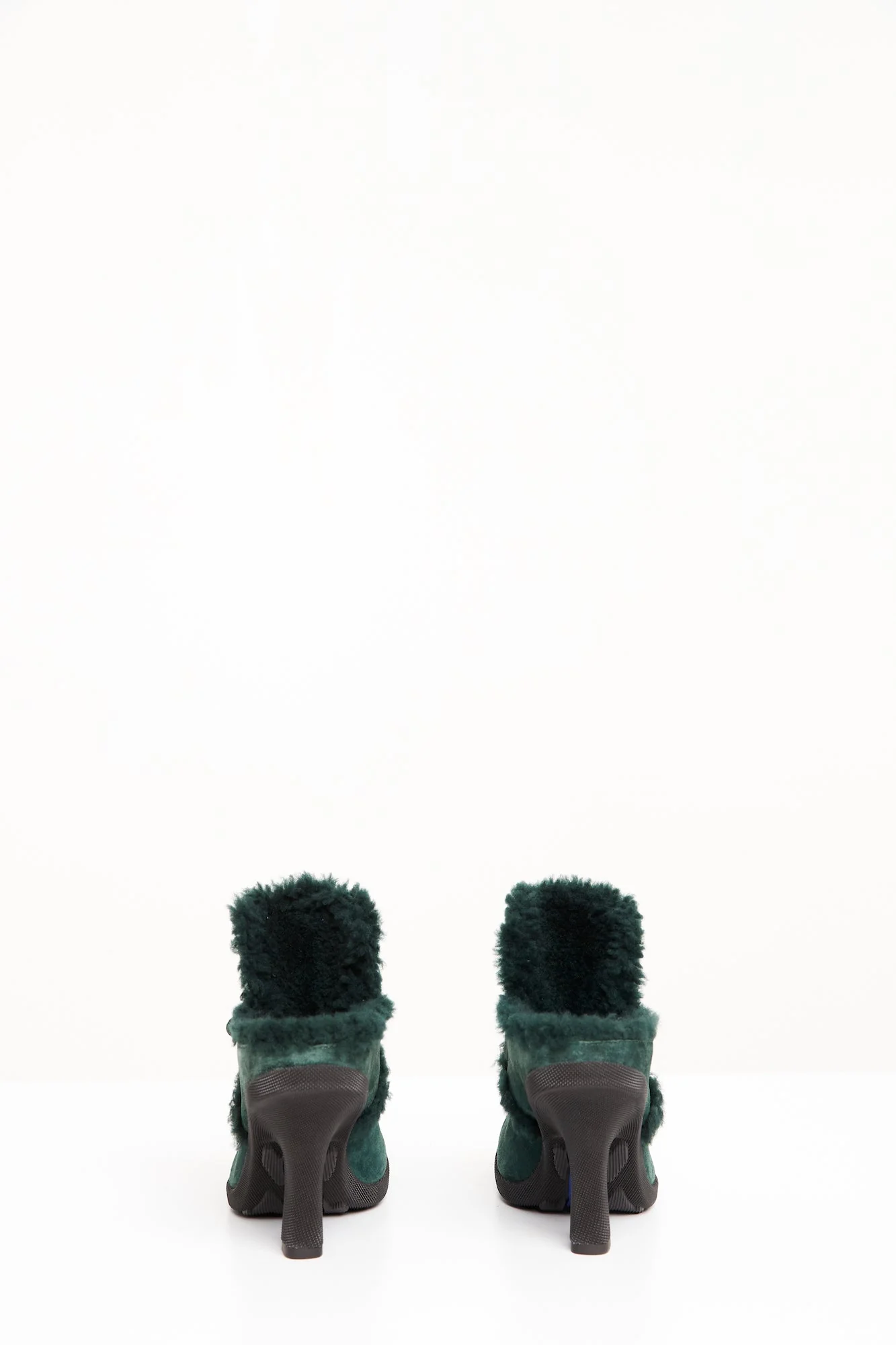 Burberry Mules in Shearling Vine - Image 3