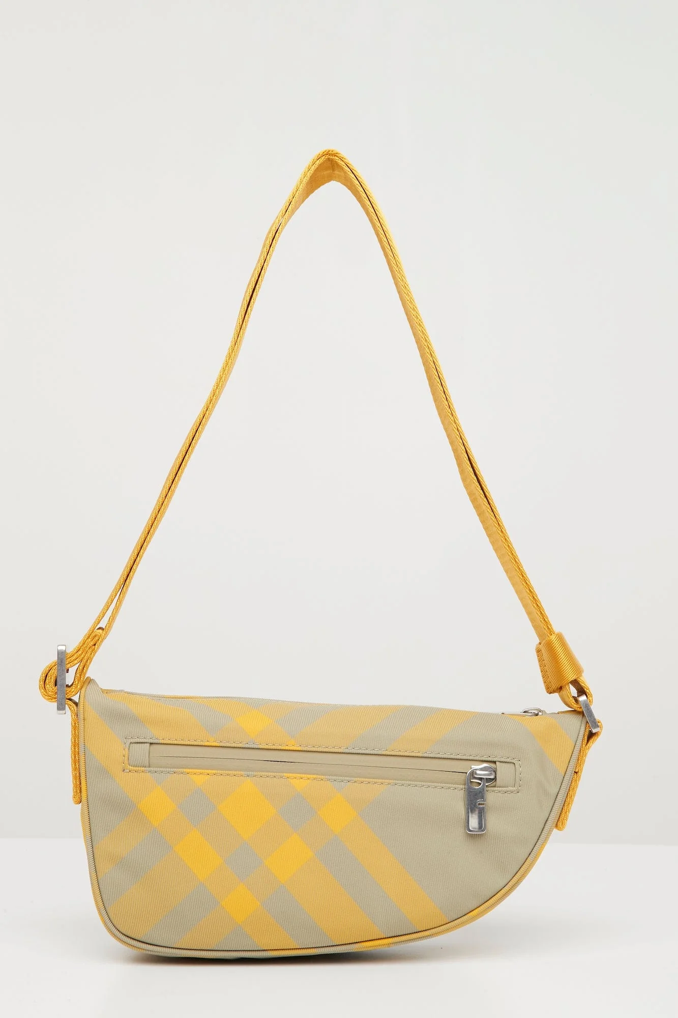 Burberry Nylon Check Jacquard Crossbody Bag