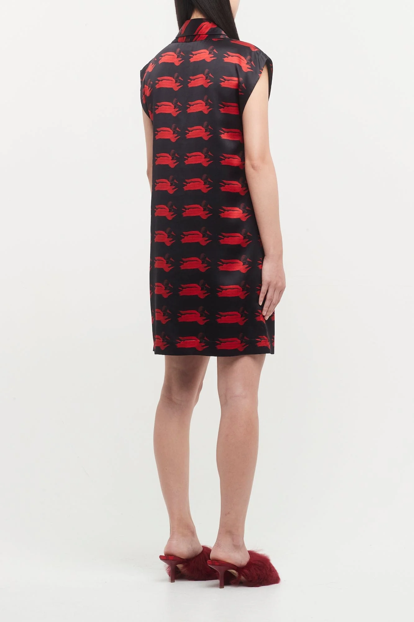 Burberry Black IP Pattern Dress - Image 3
