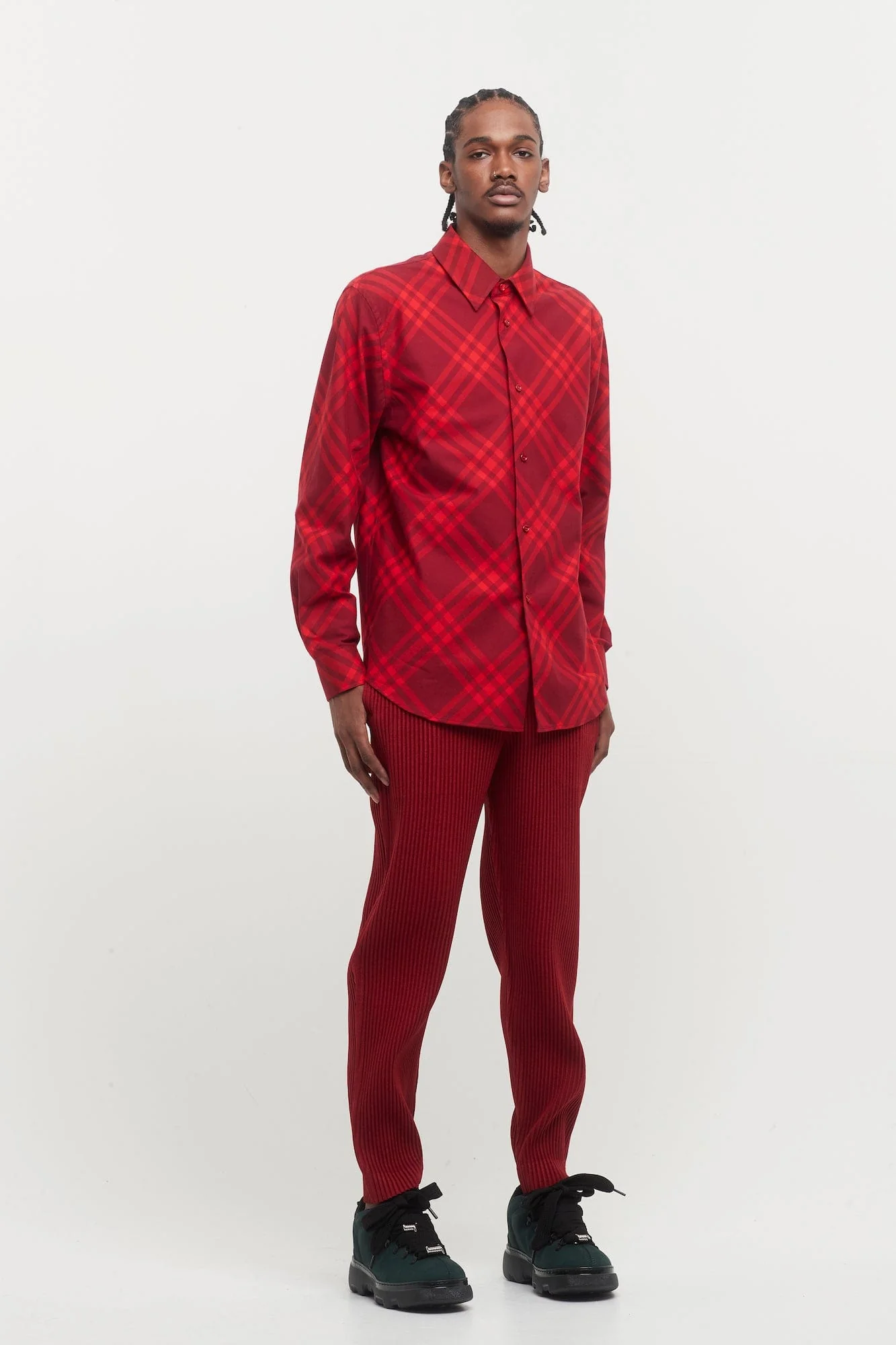 Burberry Ripple IP Check Button Down Shirt - Image 4