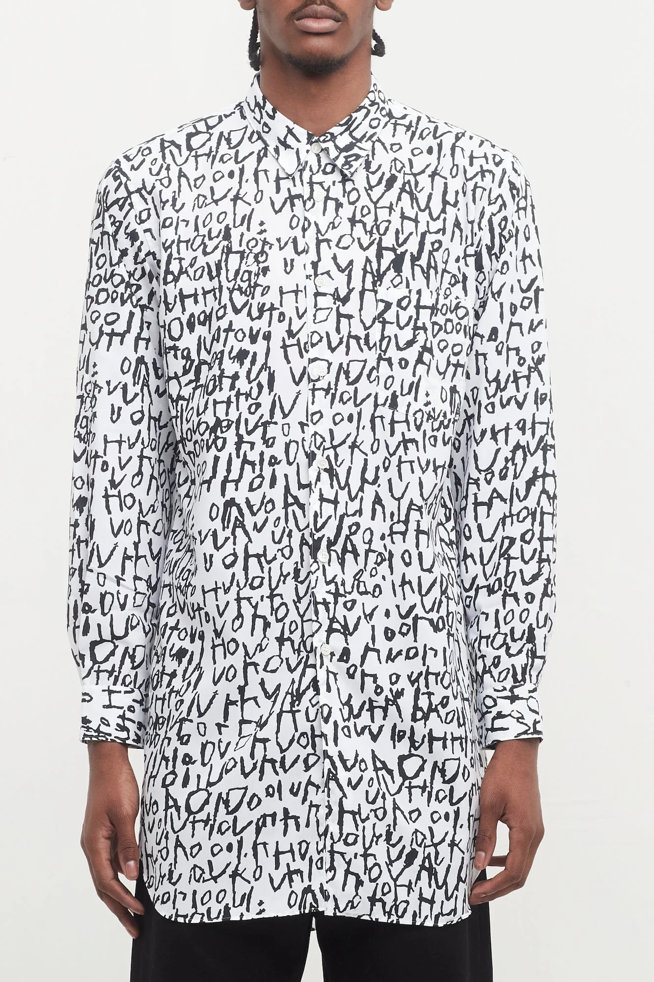 Comme Des Garçons Homme Plus Text Shirt