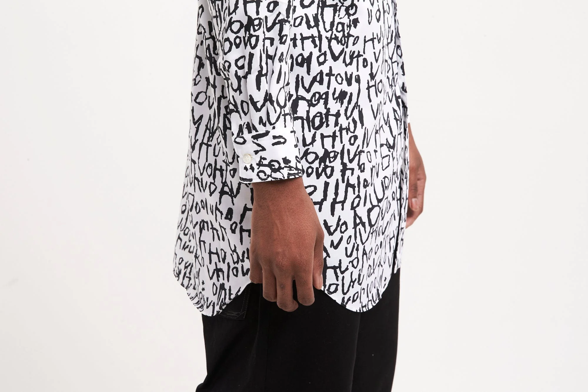 Comme Des Garçons Homme Plus Text Shirt - Image 5