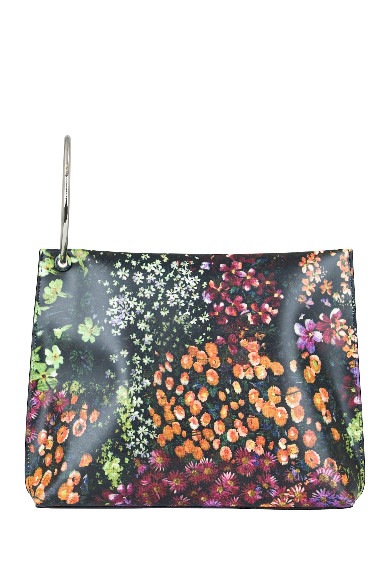 Dries Van Noten Leather Floral Printed Bag - Image 2