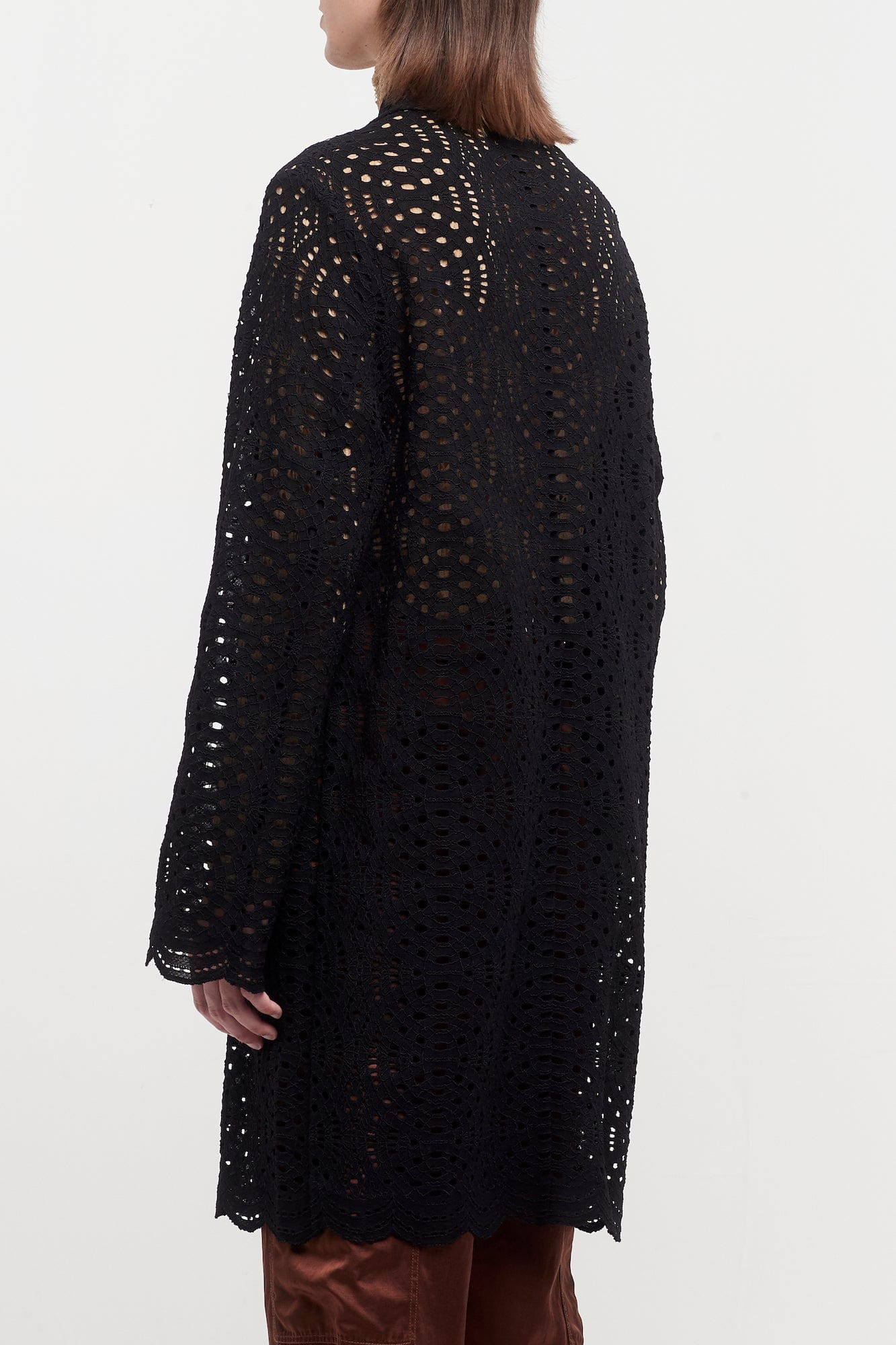 Dries Van Noten Perforated Rakin Coat - Image 4