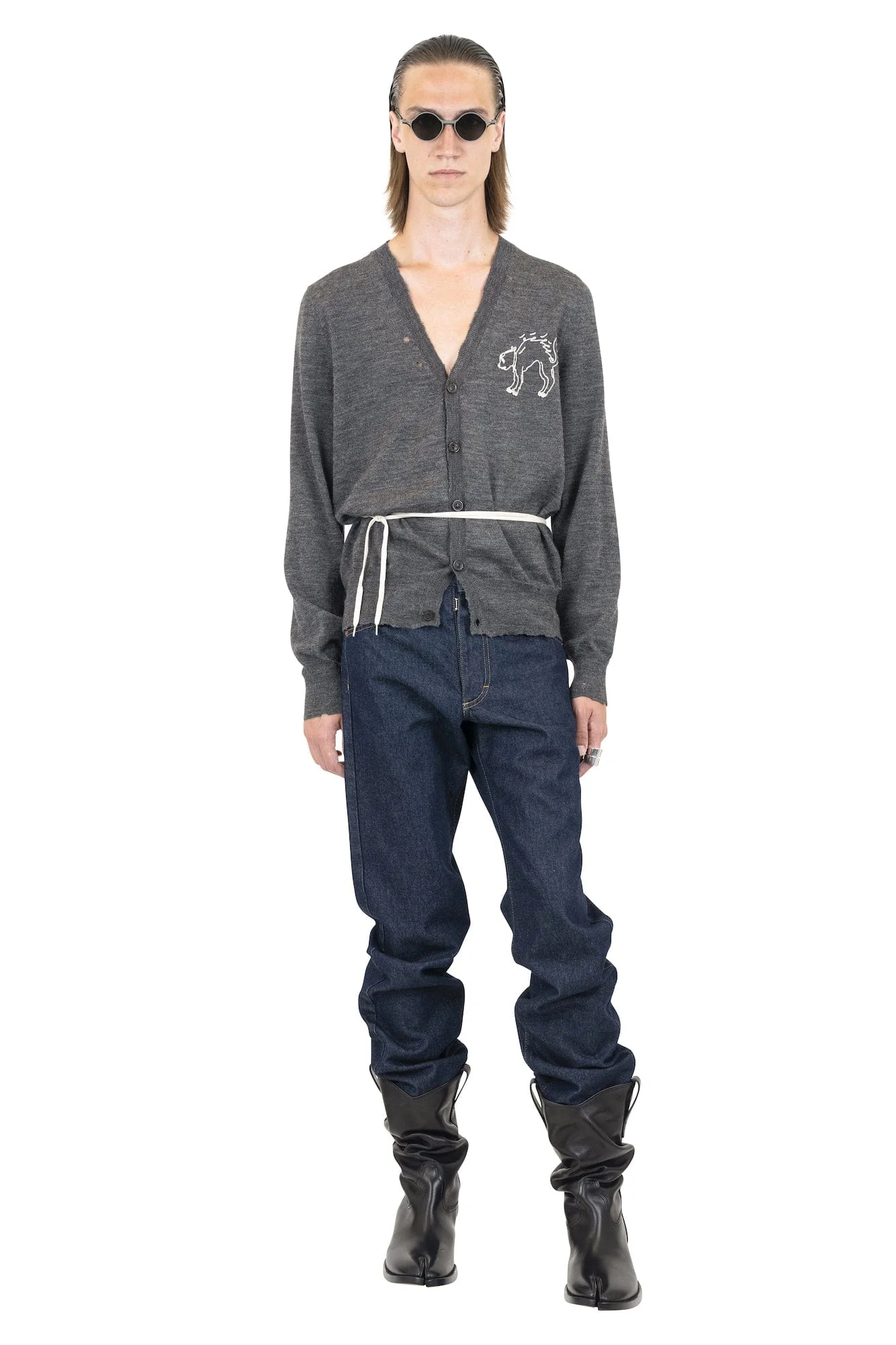 Maison Margiela Embroidered Cat Cardigan - Image 6