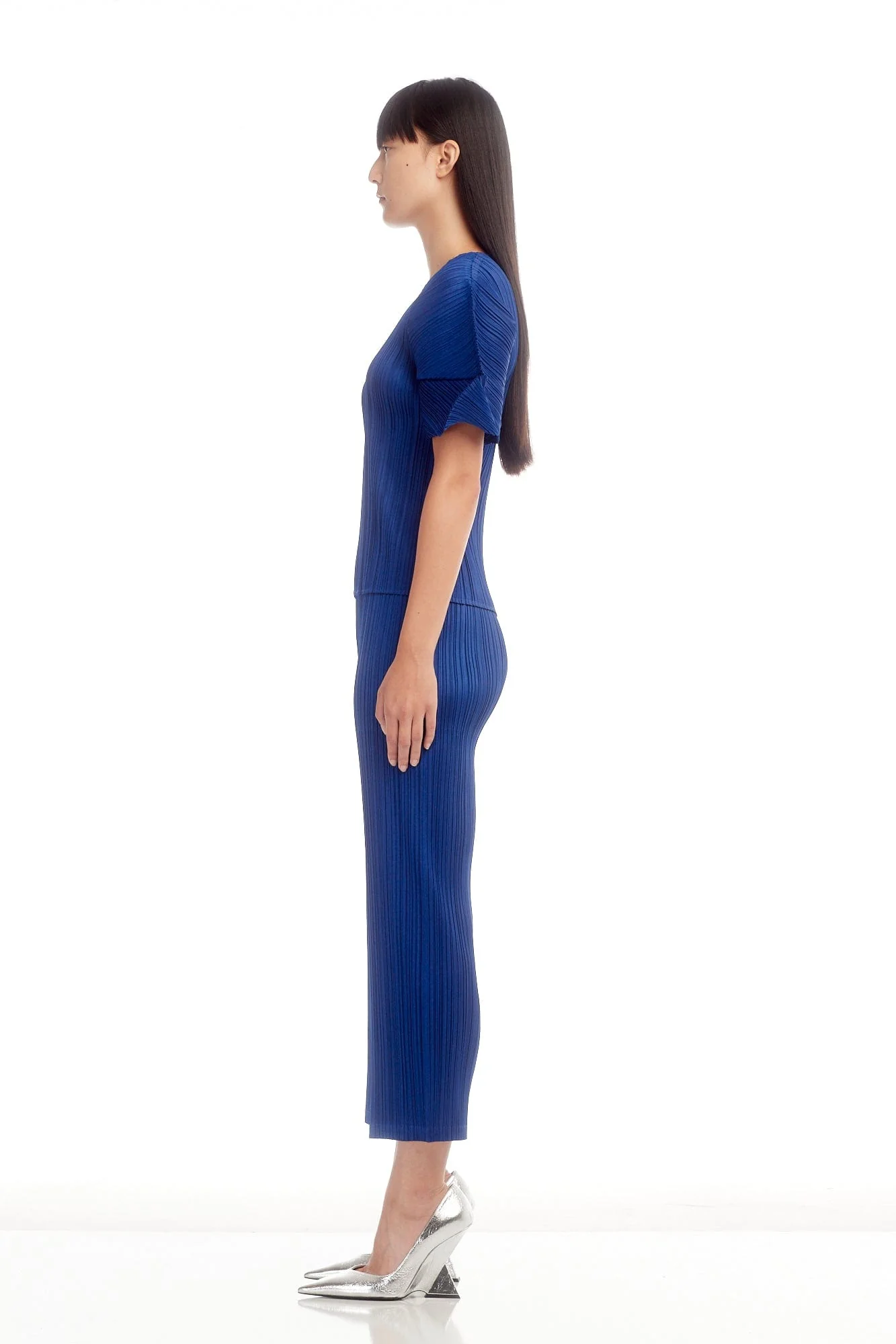 Pleats Please - MC August Top in Deep Blue - Image 2