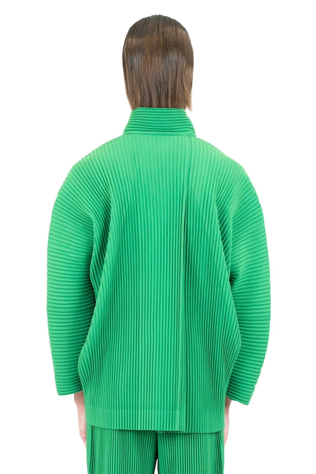 Homme Plissé MC July 23 Button Down in Emerald - Image 3