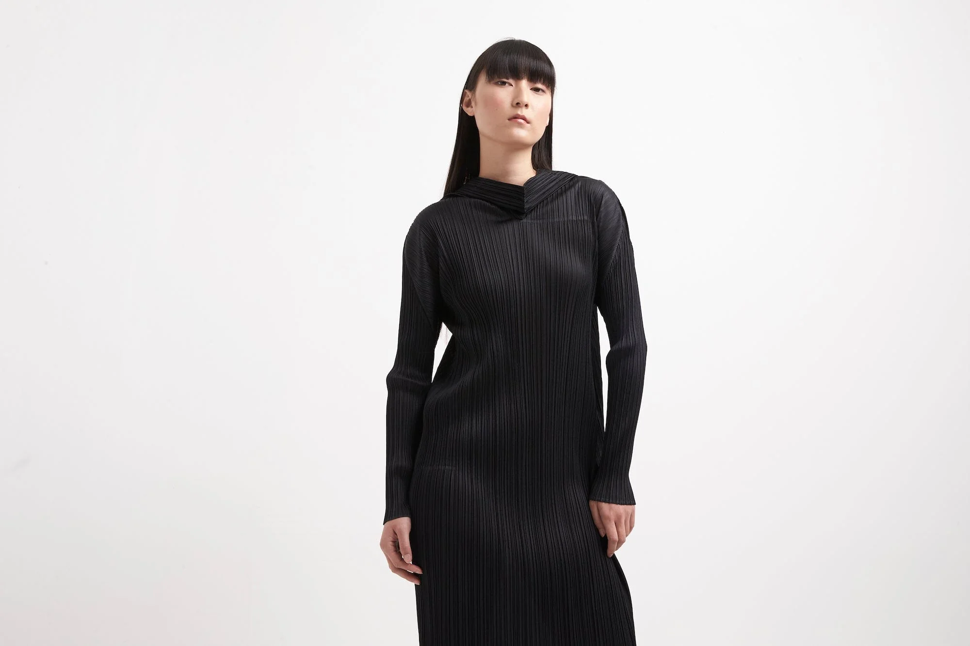 Pleats Please Issey Miyake MC September Dress in Black - Image 5