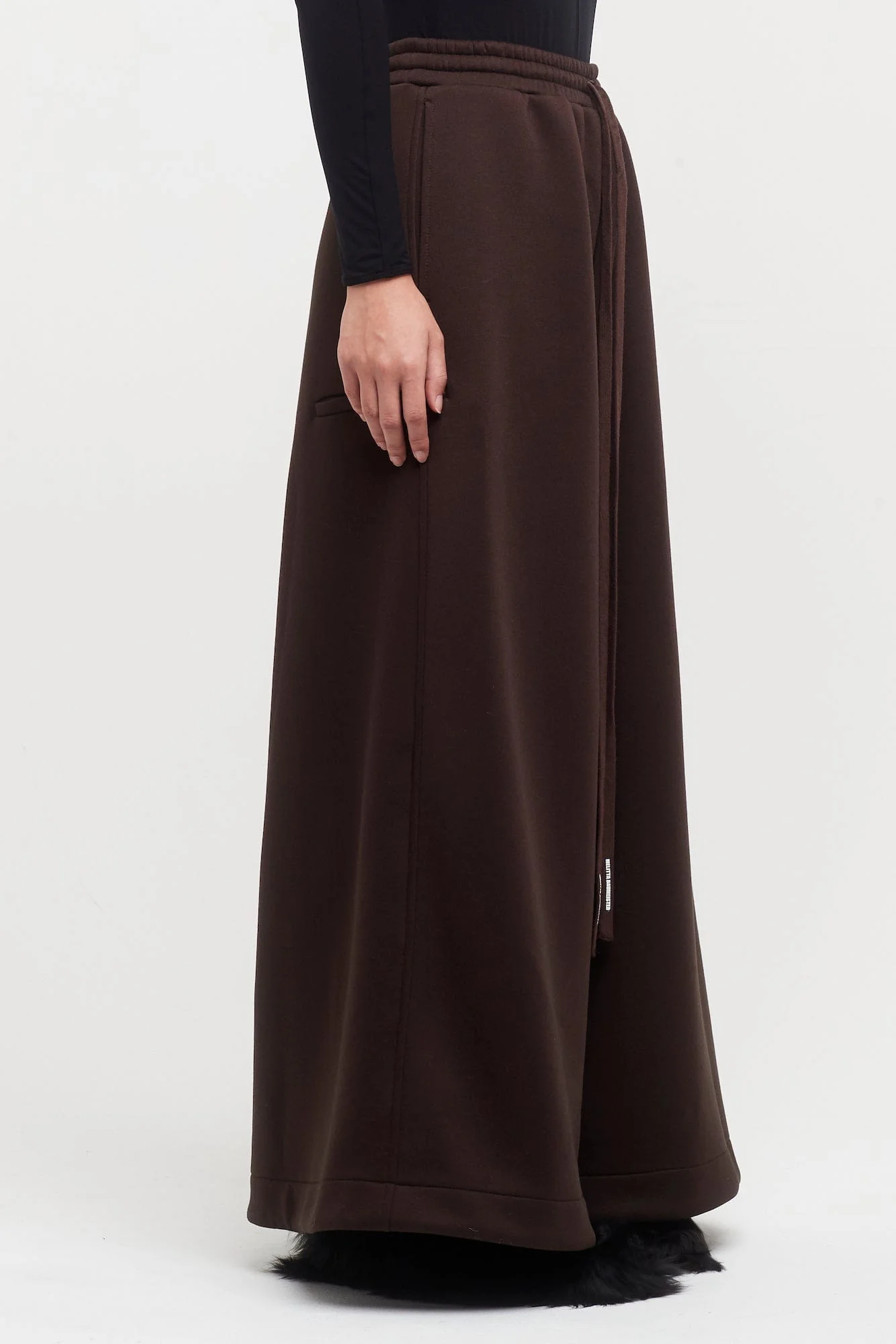 Melitta Baumeister Dark Brown Spongy Wide Leg Lounge Pants - Image 2