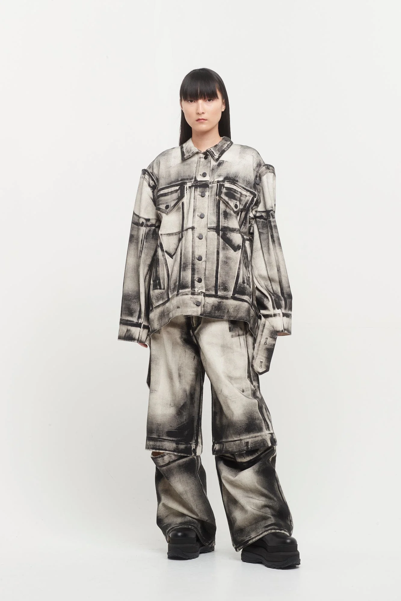 Melitta Baumeister Painted Denim Jacket - Image 4