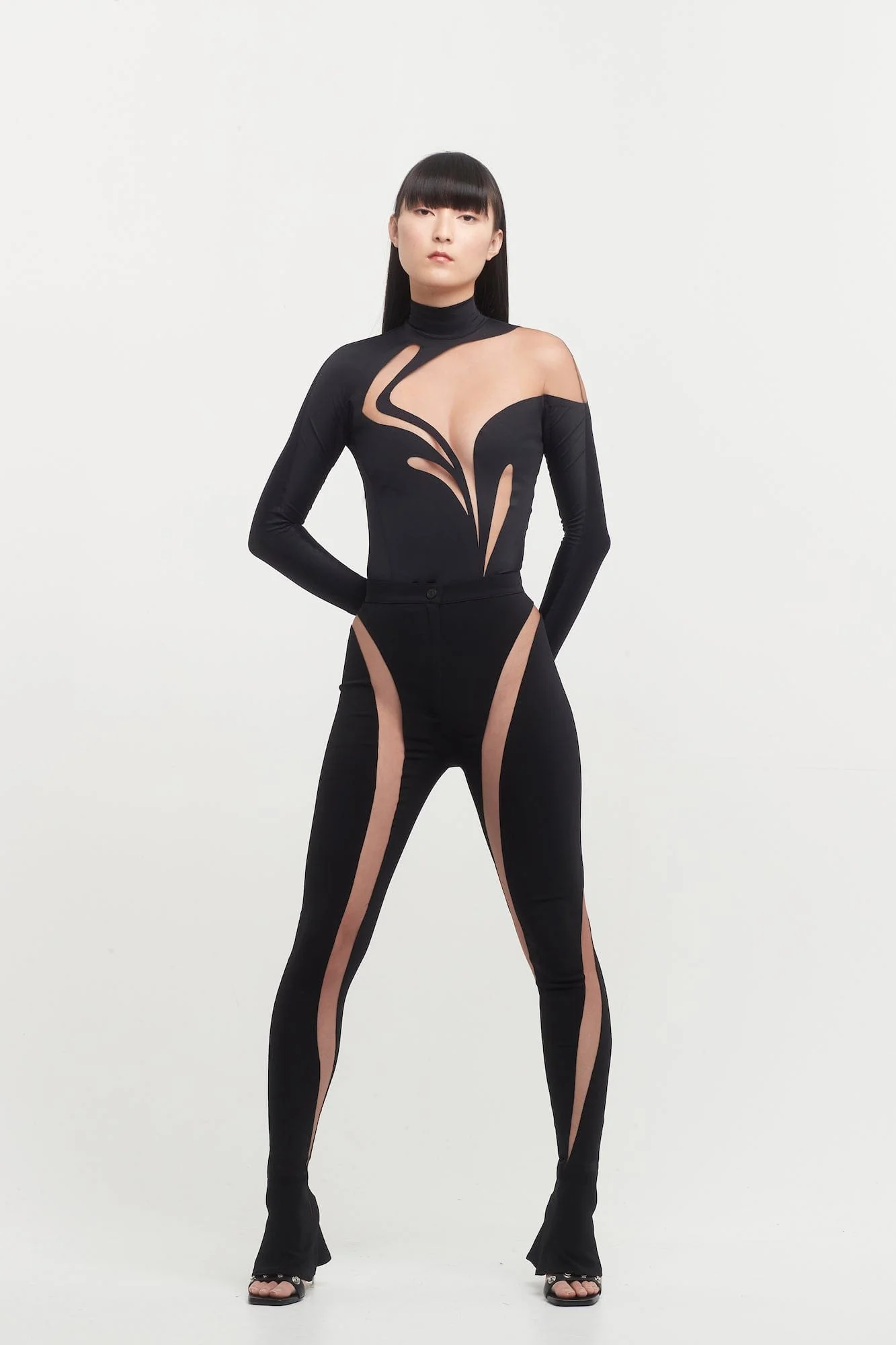 Mugler Crepe Spiral Trousers - Image 4