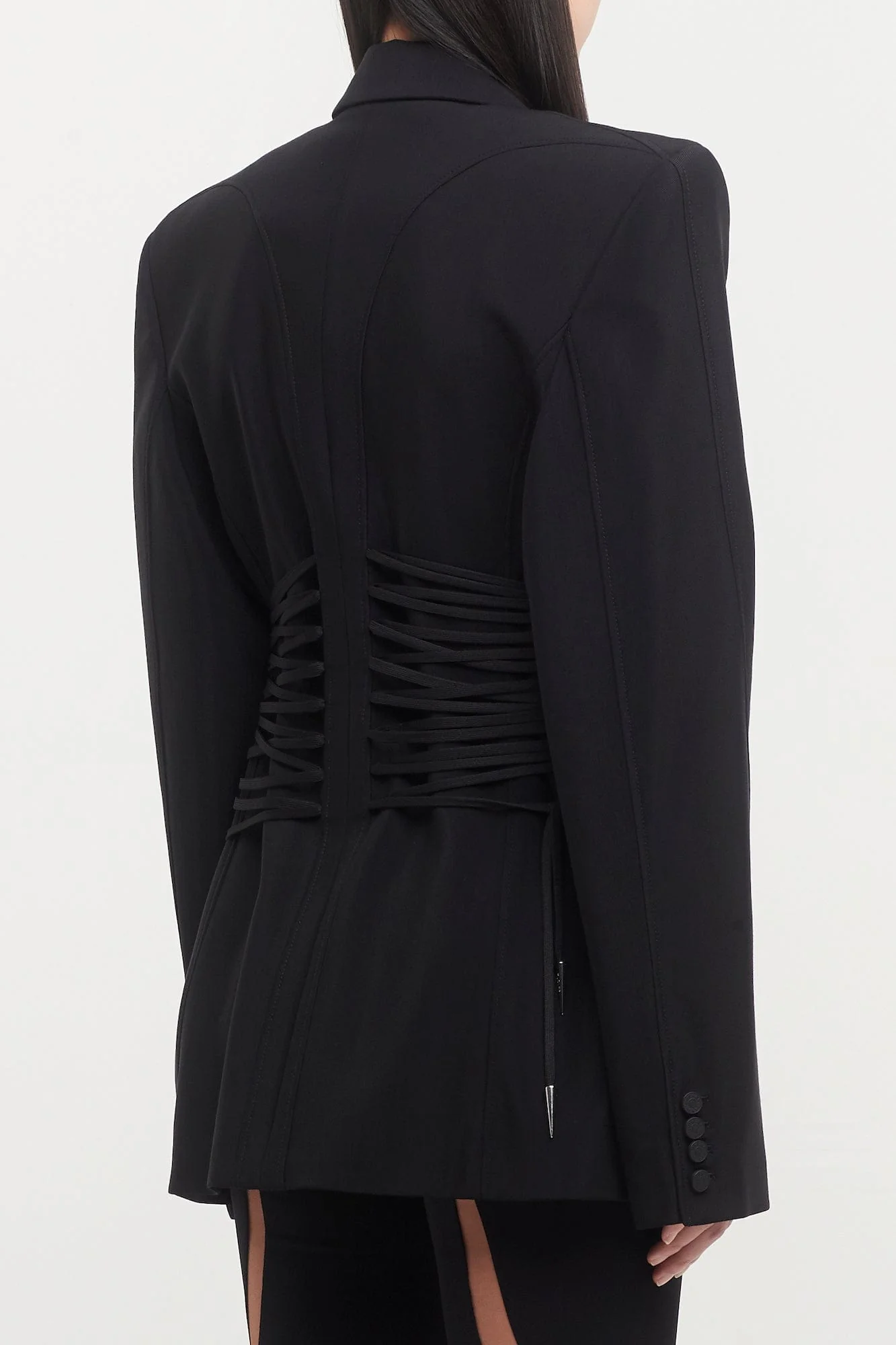 Mugler Heavy Fluid Lace Blazer - Image 3