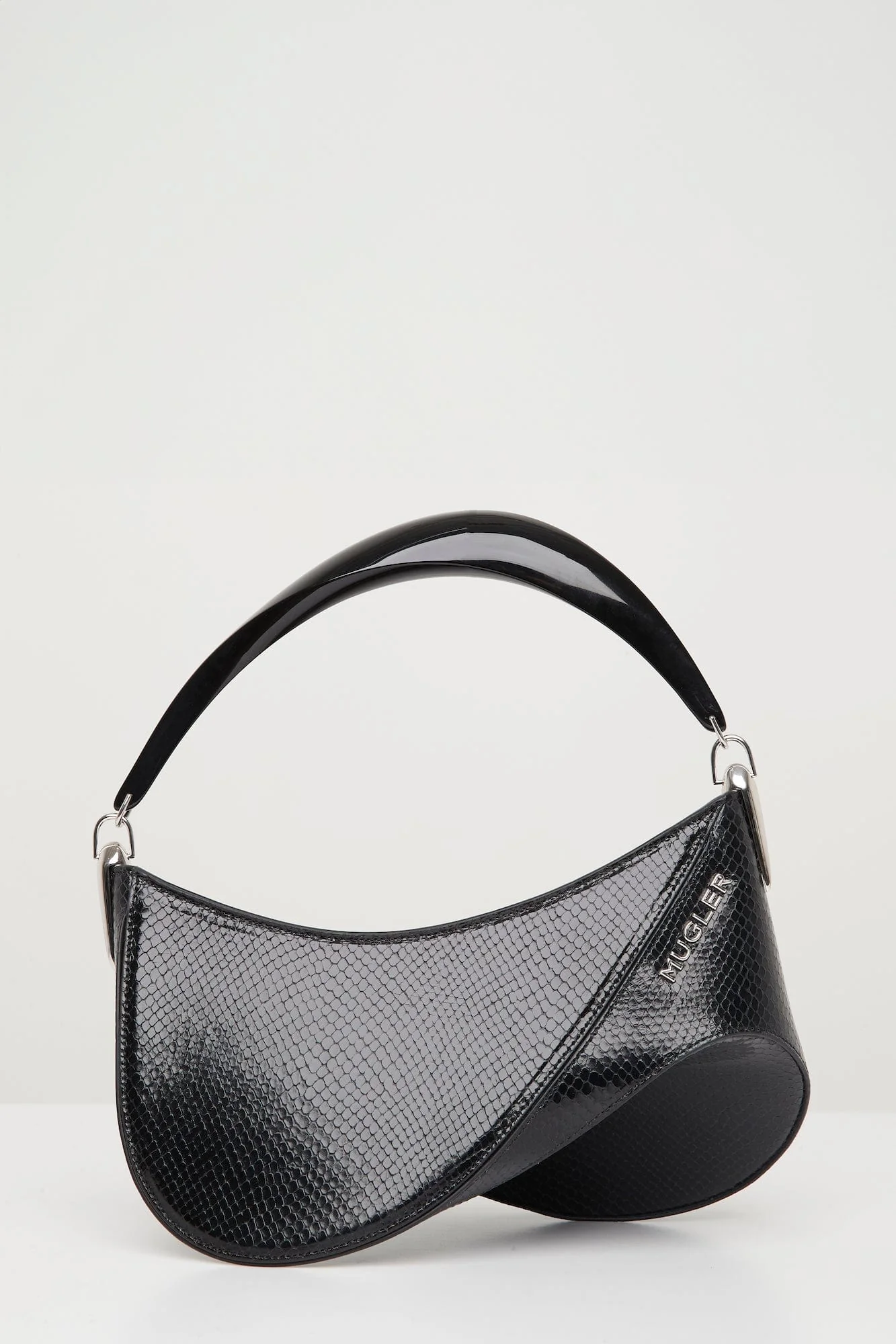 Mugler Spiral Snake Embossed Bag