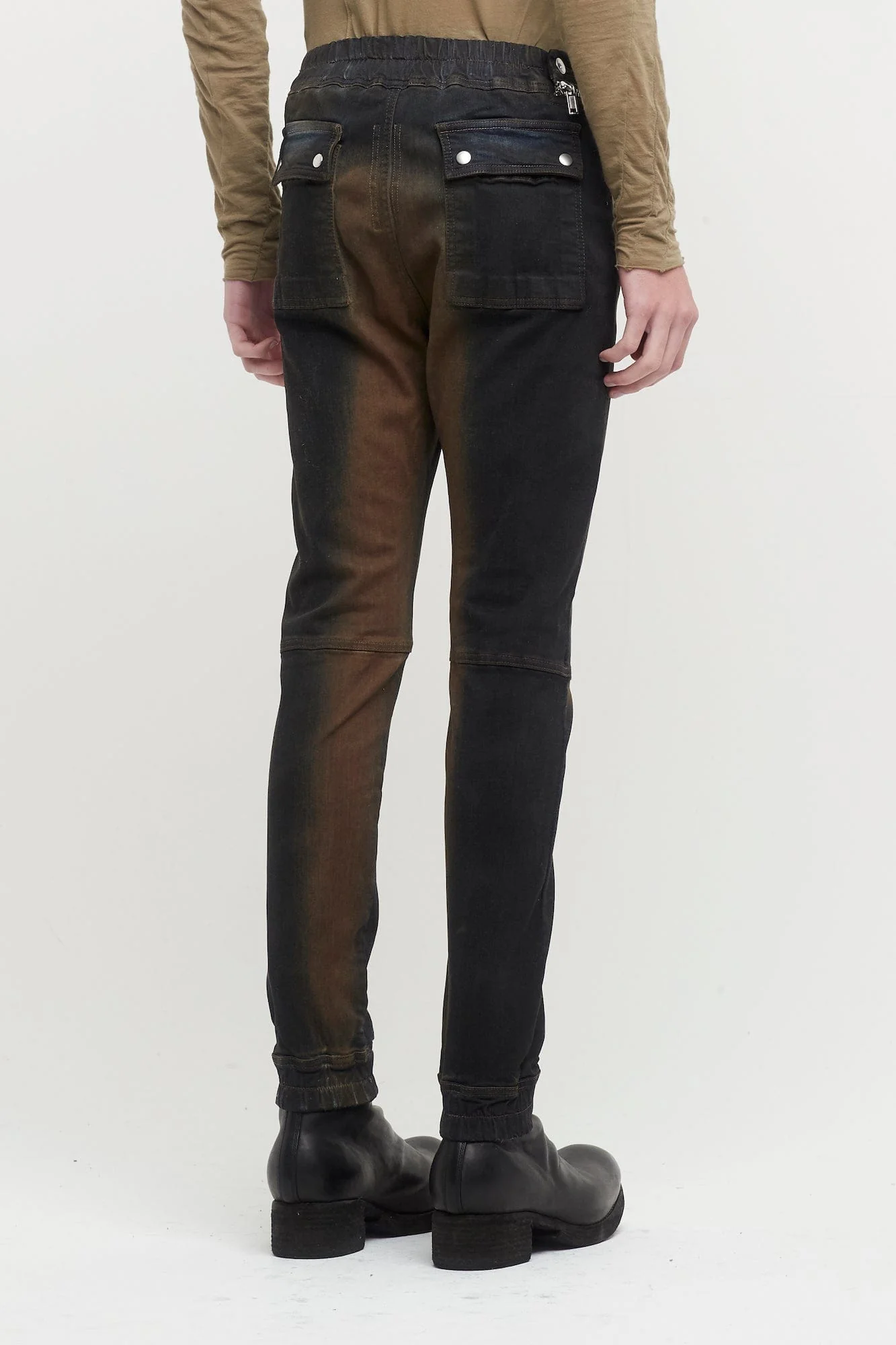 Rick Owens DRKSHDW Aircut Joggers in Mud - Image 3
