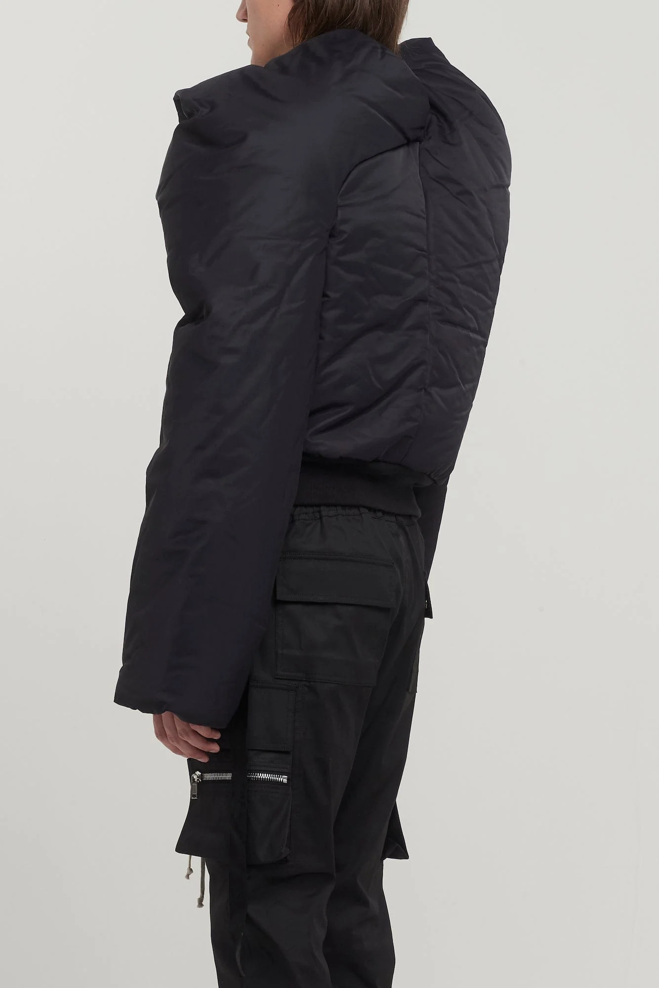 Rick Owens DRKSHDW Doll Bomber in Black - Image 4