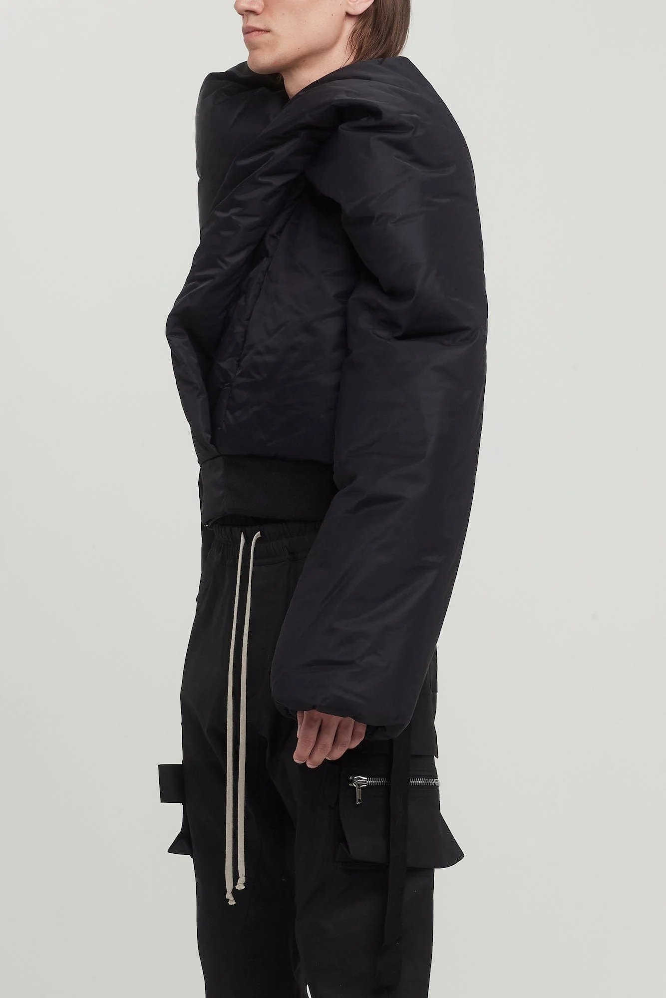 Rick Owens DRKSHDW Doll Bomber in Black - Image 5