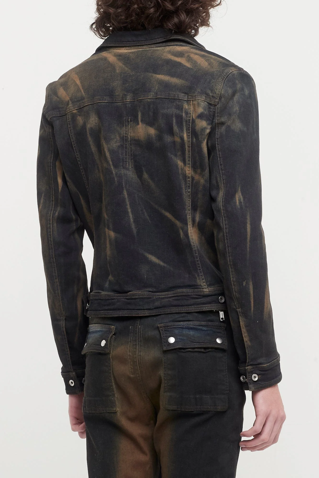 Rick Owens DRKSHDW Trucker Jacket in Mud - Image 3