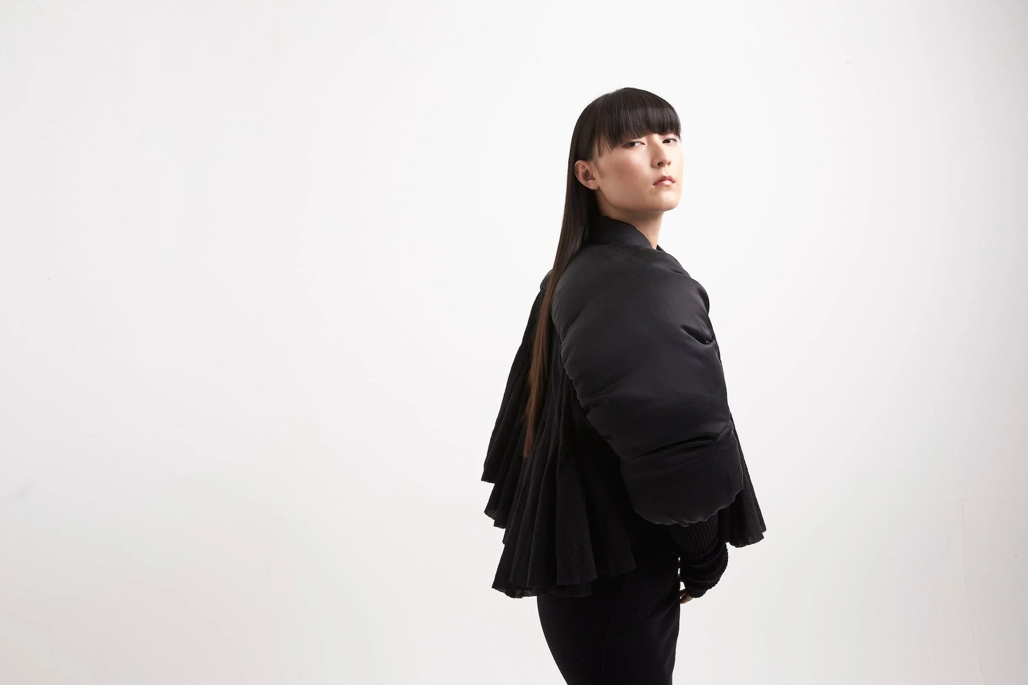 Rick Owens Duvetessa Cropped Jacket in Black - Image 5