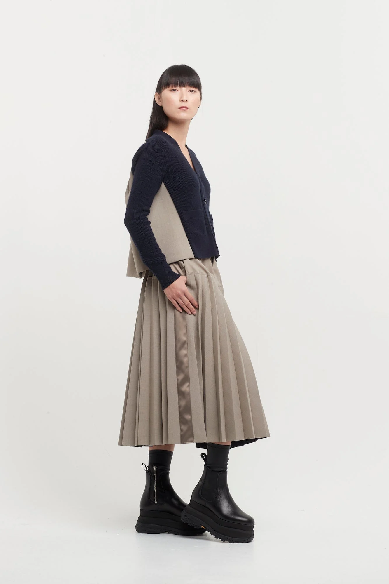 Sacai Suiting Bonding Skirt - Image 4