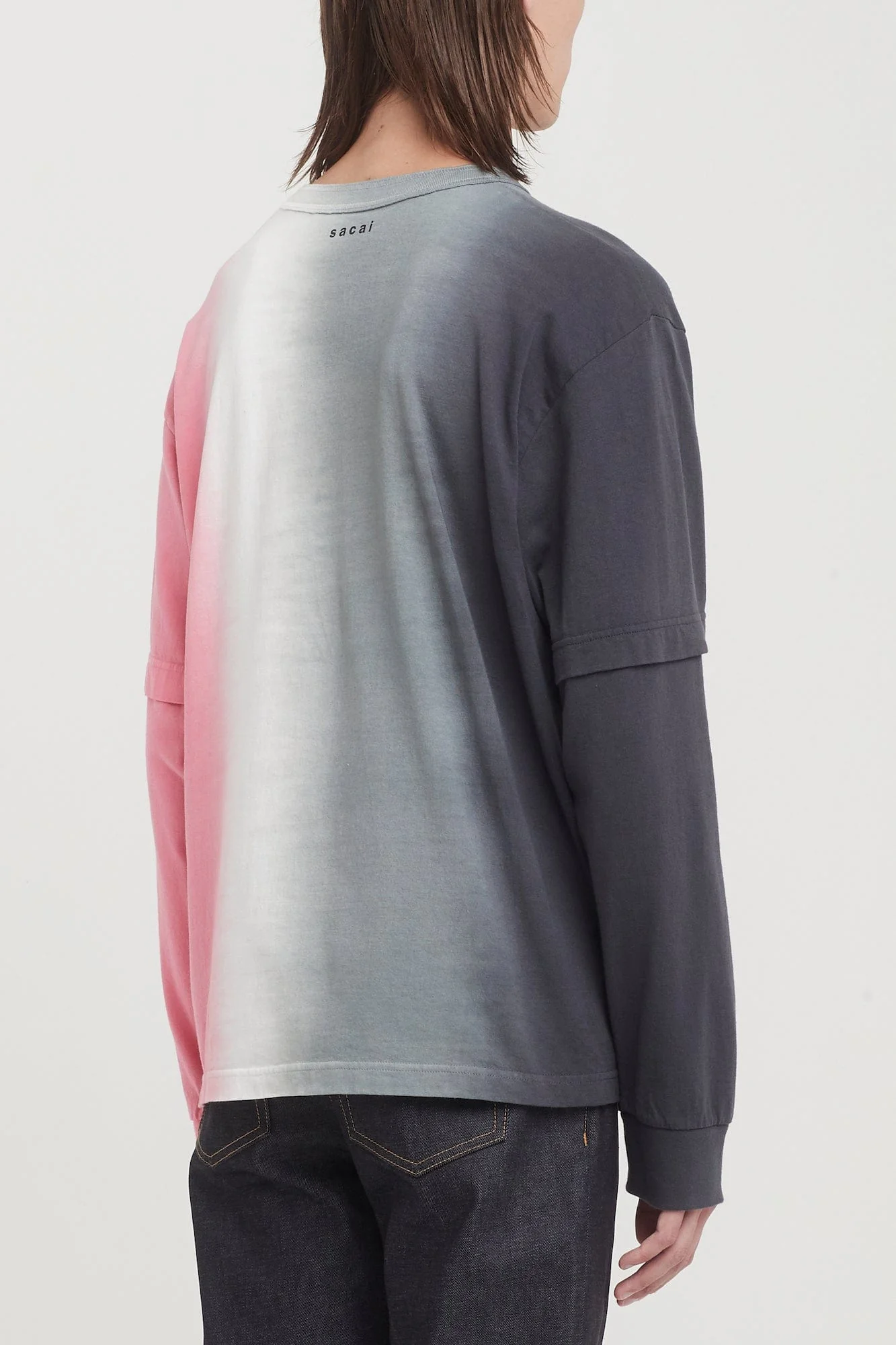 Sacai Tie Dye Cotton Jersey LS T-Shirt - Image 3