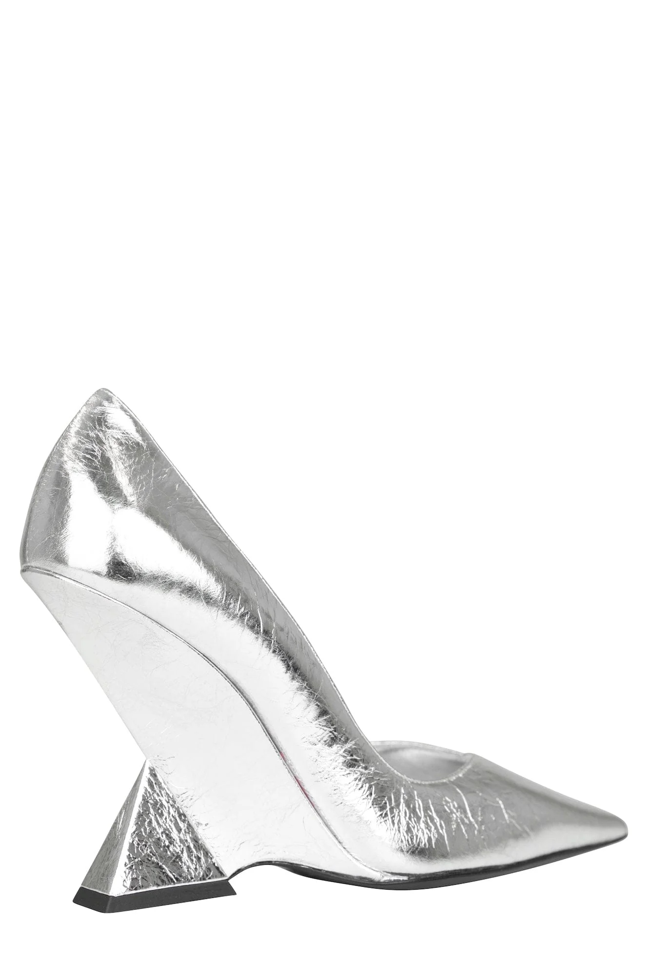 The Attico Cheope Pump 105mm in Silver - Image 4