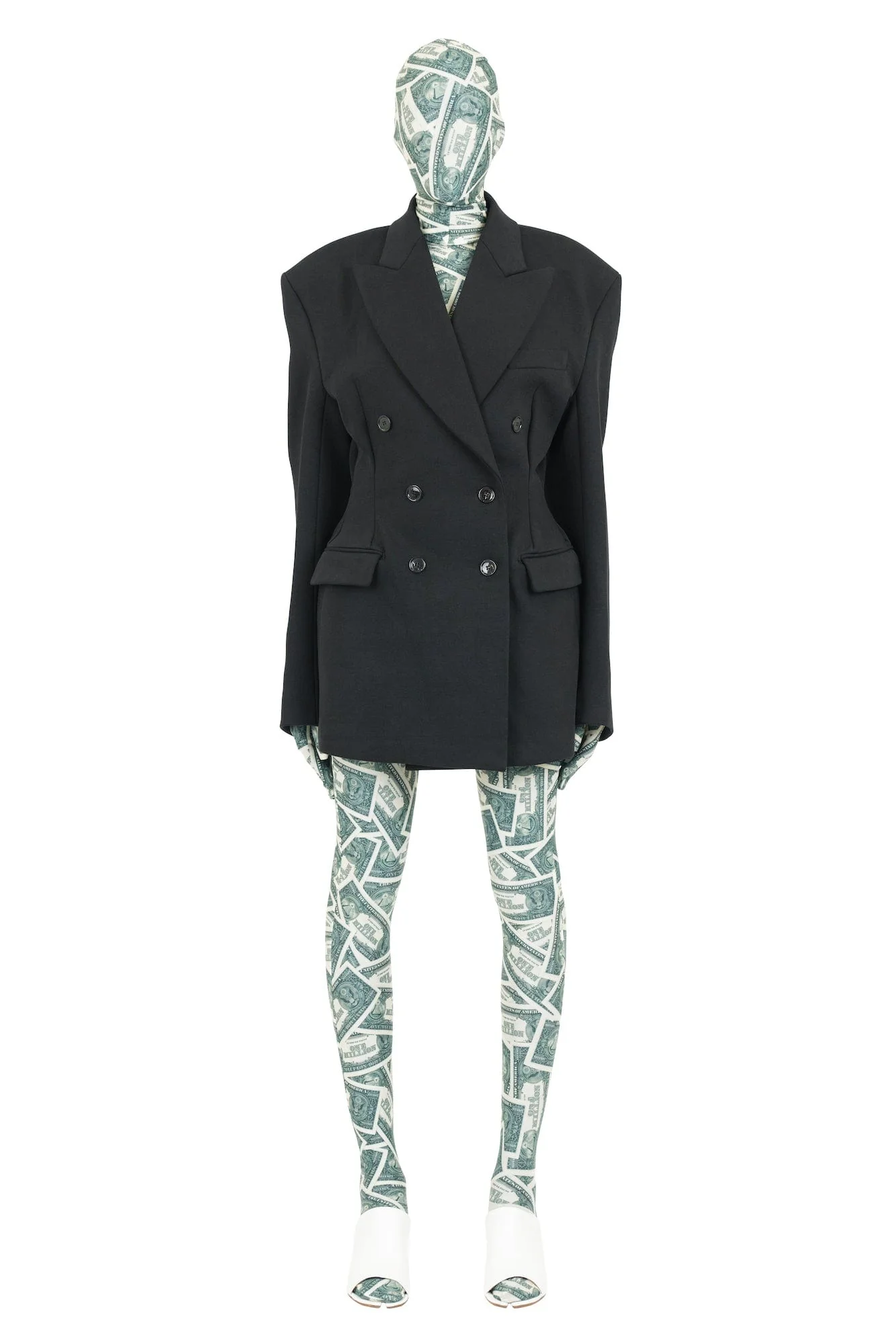 Vetements Hourglass Molton Tailored Jacket in Black - Image 2