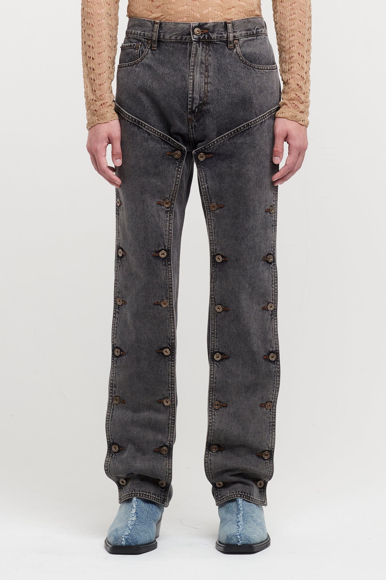 Y/Project Mens Evergreen Snap Off Jeans