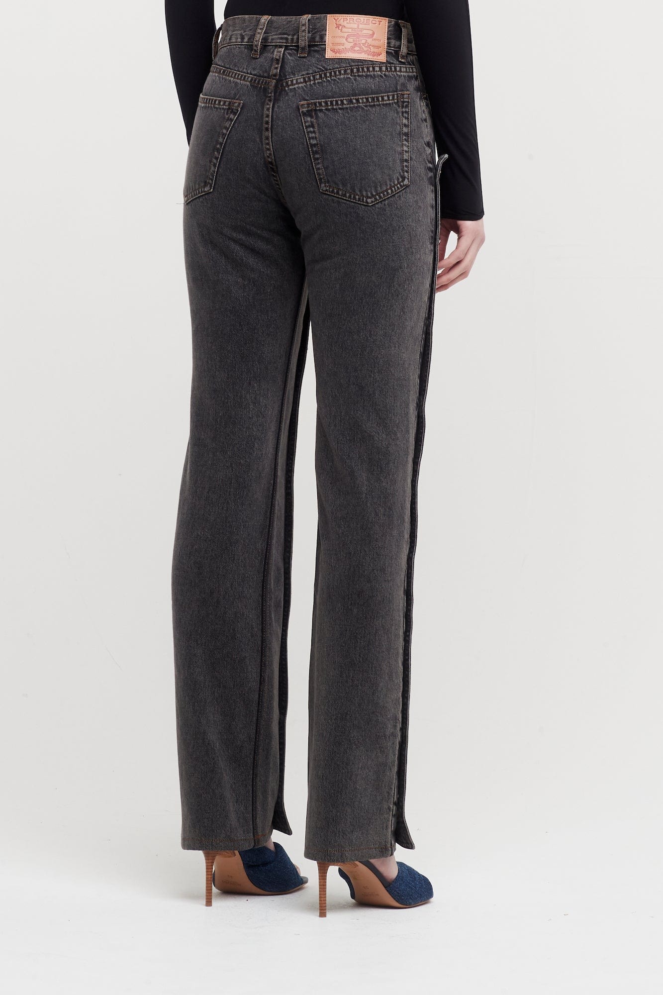 Y/Project Womens Evergreen Snap Off Jeans - Image 3