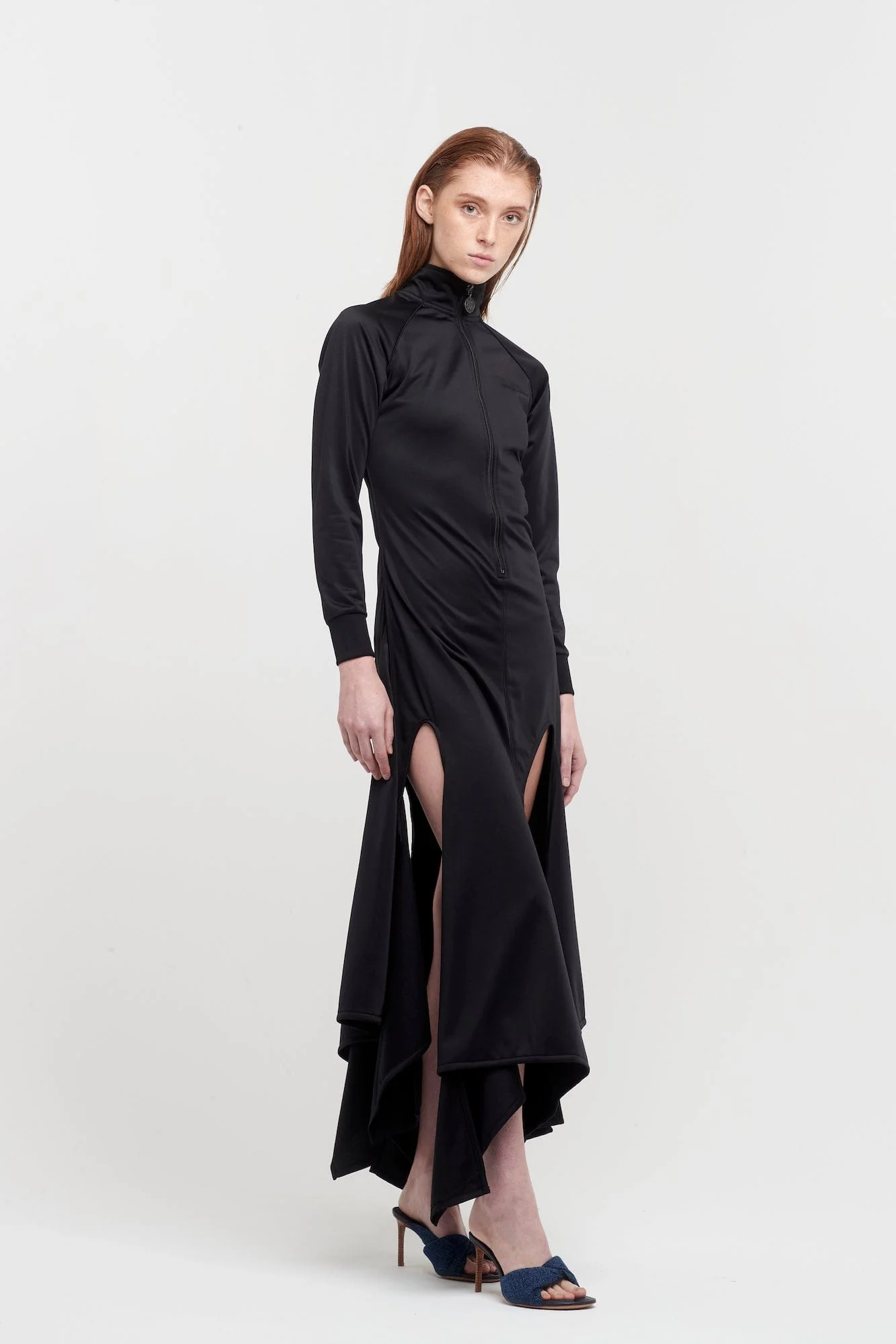 Y/Project Womens Multi Cut Out Track Dress - Image 4