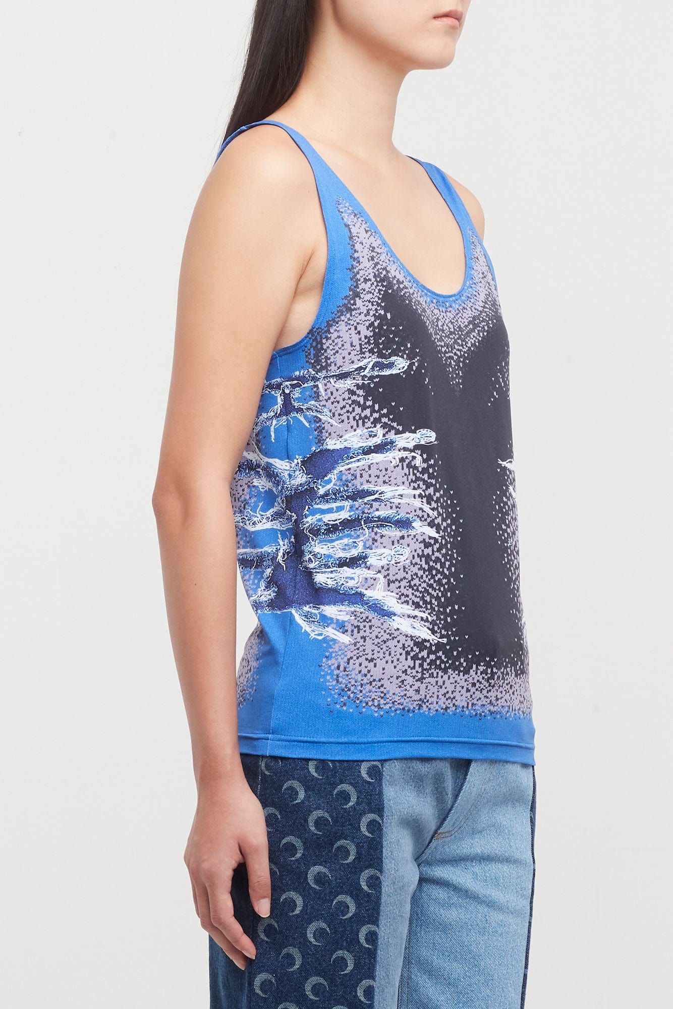 Y/Project Womens Whisker Print Tank Top - Image 2