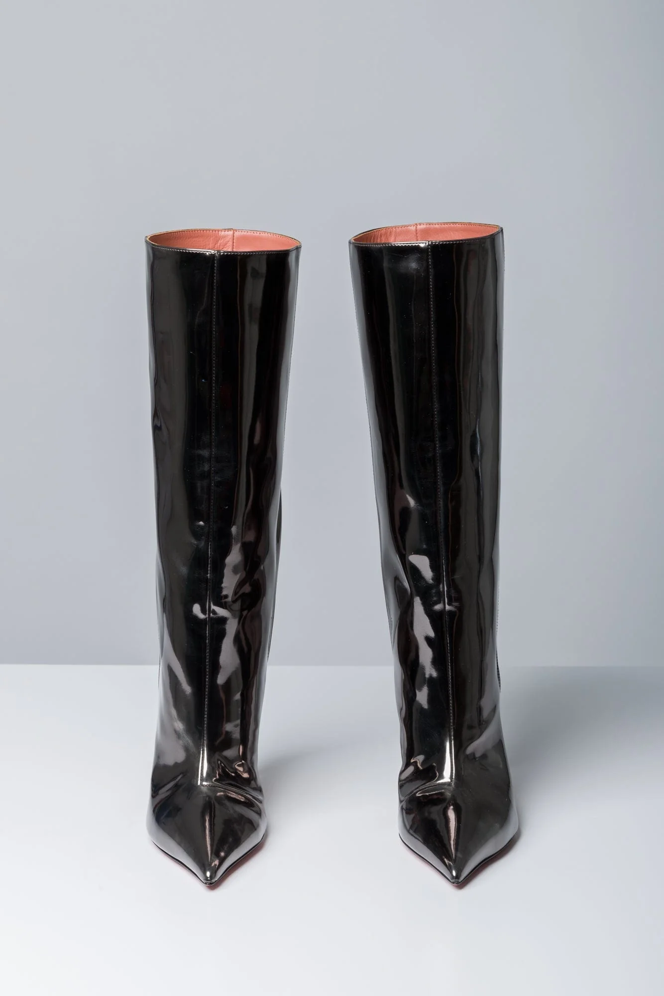 Amina Muaddi Fiona Boot in Antique Mirror - Image 3