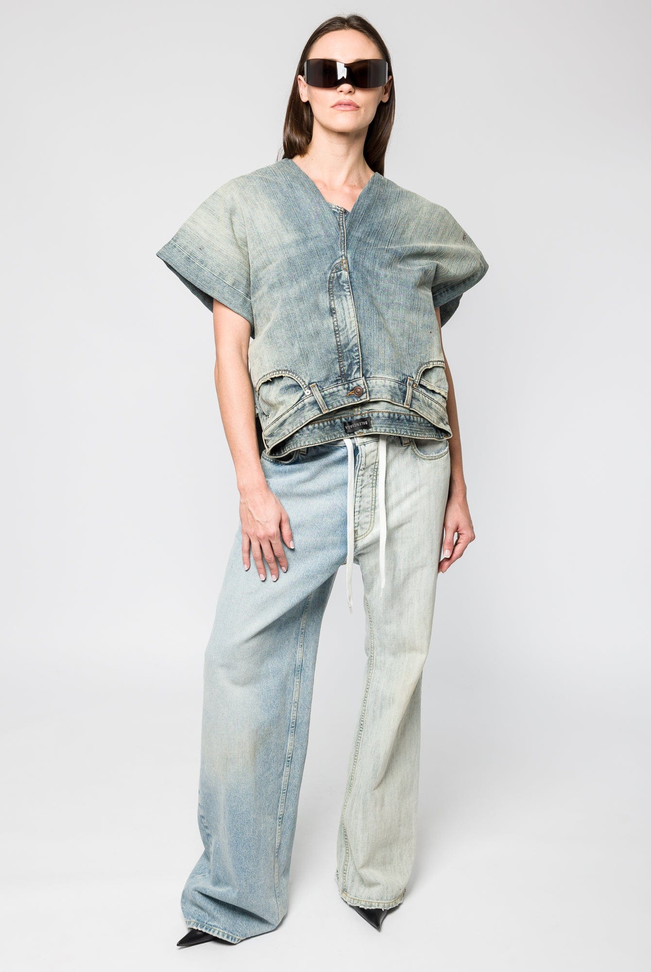 Balenciaga Denim Pants Top - Image 4