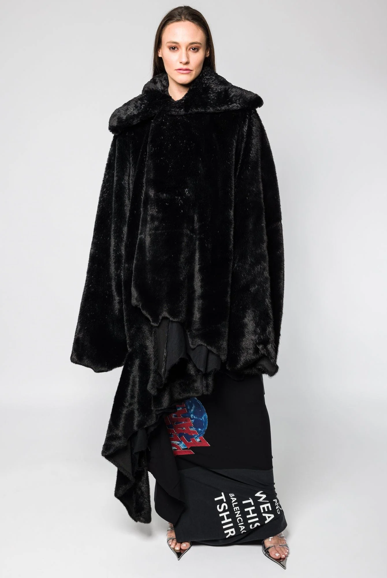 Balenciaga Faux Fur Jacket - Image 4