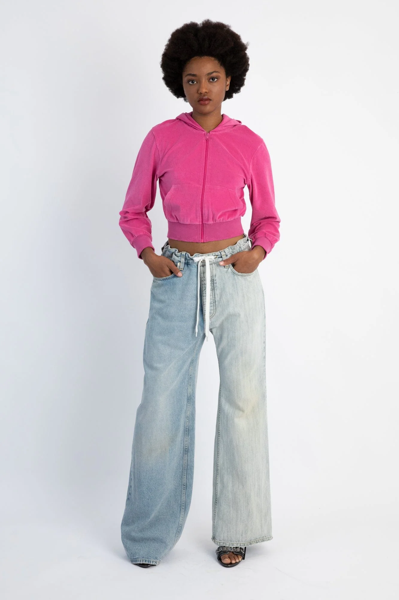 Balenciaga  Fifty-Fifty Pants in Iced Blue - Image 4
