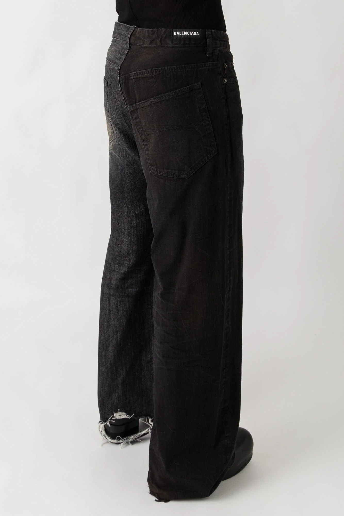 Balenciaga Fifty-Fifty Pants in Light Black - Image 3